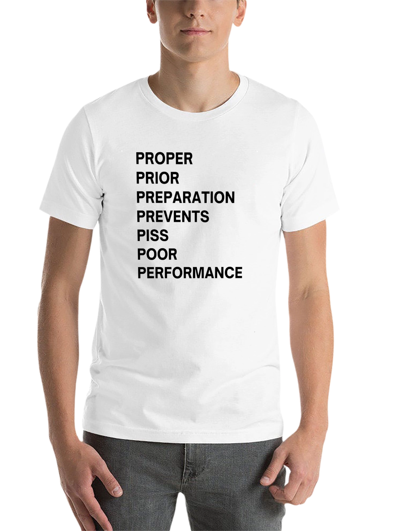 Black Proper Prior Planning T-Shirt view 14