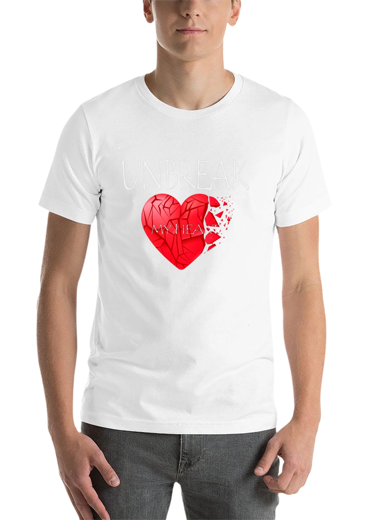Black Unbreak My Heart Graphic Tee - Trendy Comfort Fit view 14