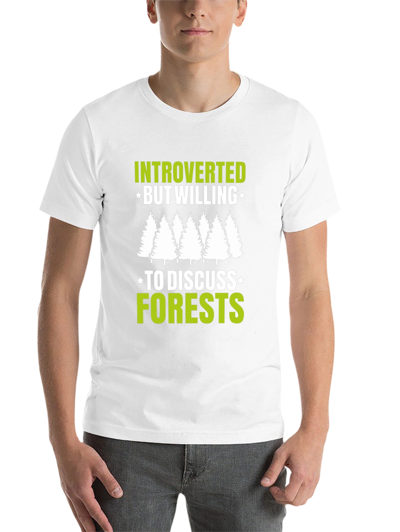 Black Introverted Forest Lover Tee view 14