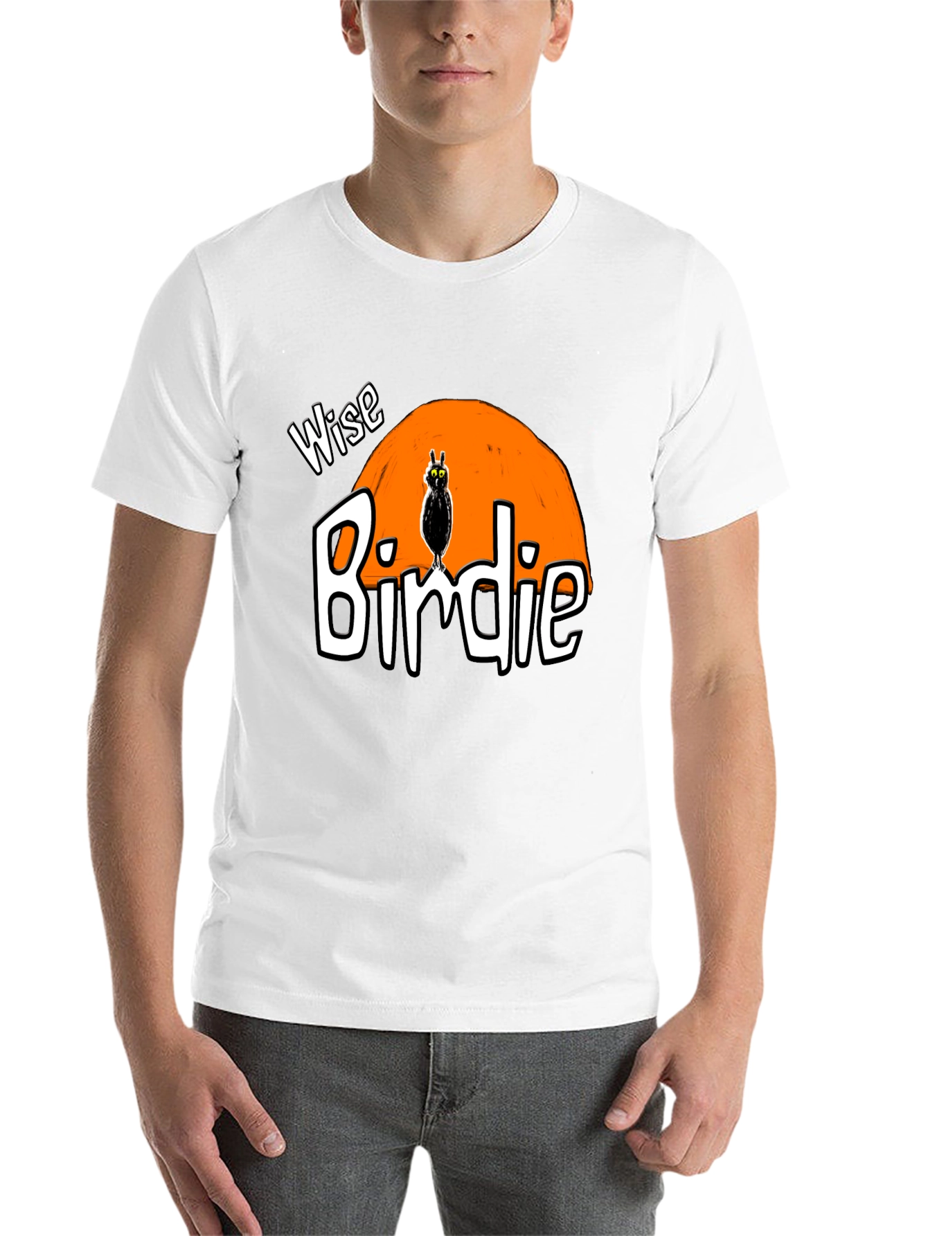 Black Wise Birdie Graphic T-Shirt - Unisex view 14