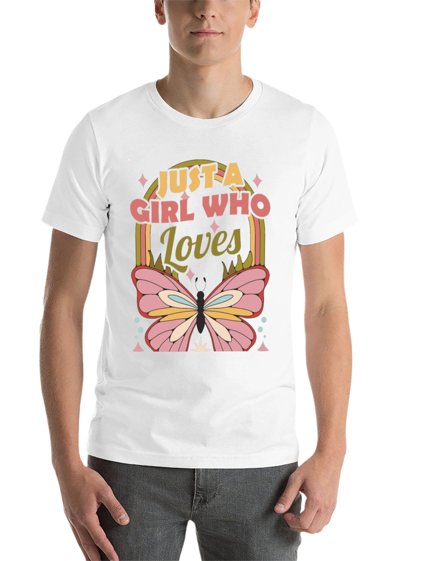 Black Girl Who Loves Butterflies T-Shirt view 14