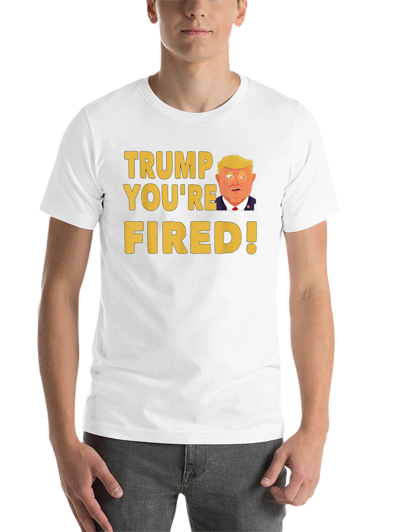 Black Trump You're Fired! Graphic T-Shirt view 14