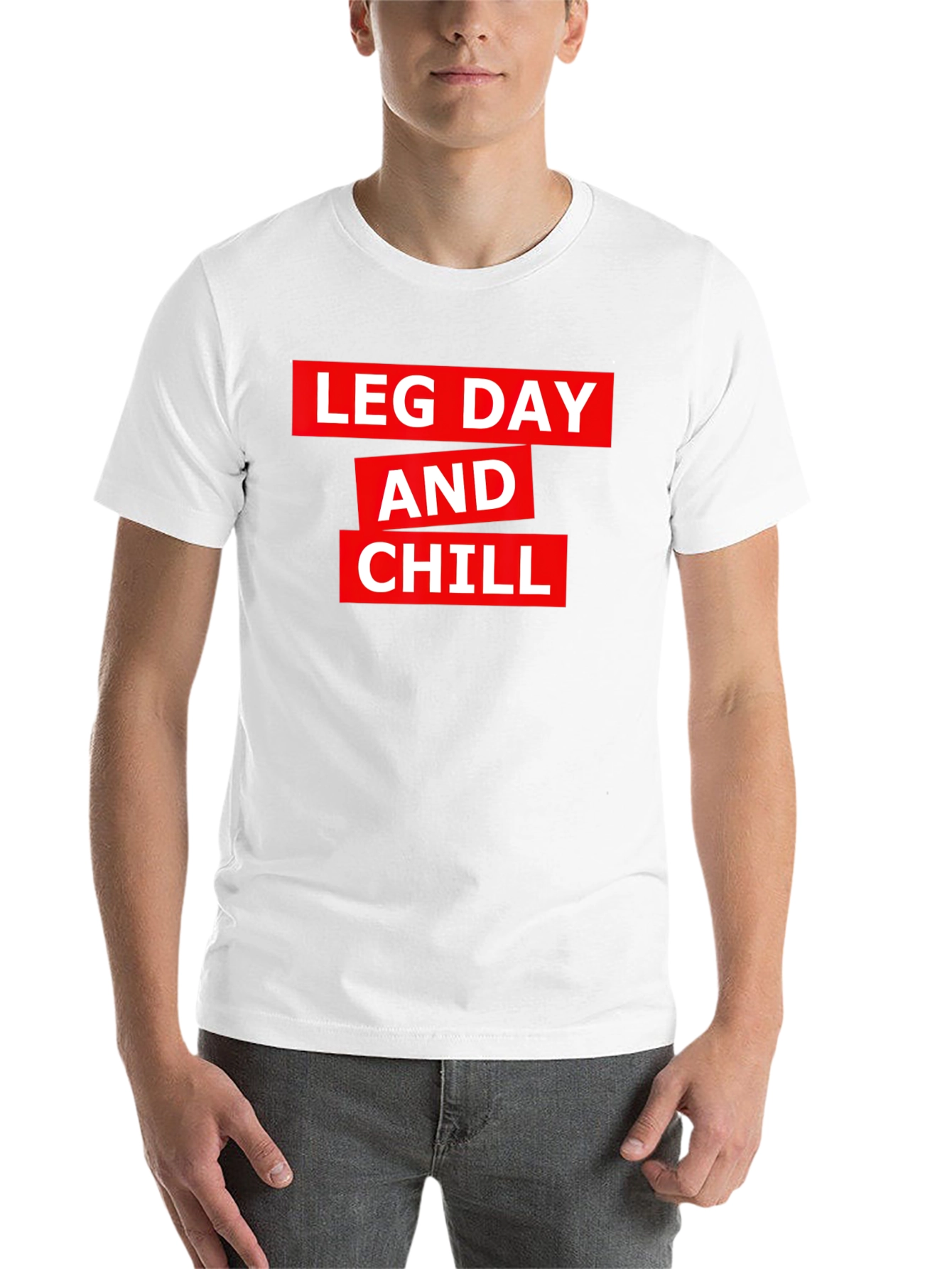 Leg Day and Chill Graphic Tee - Gym Workout Shirt - 14