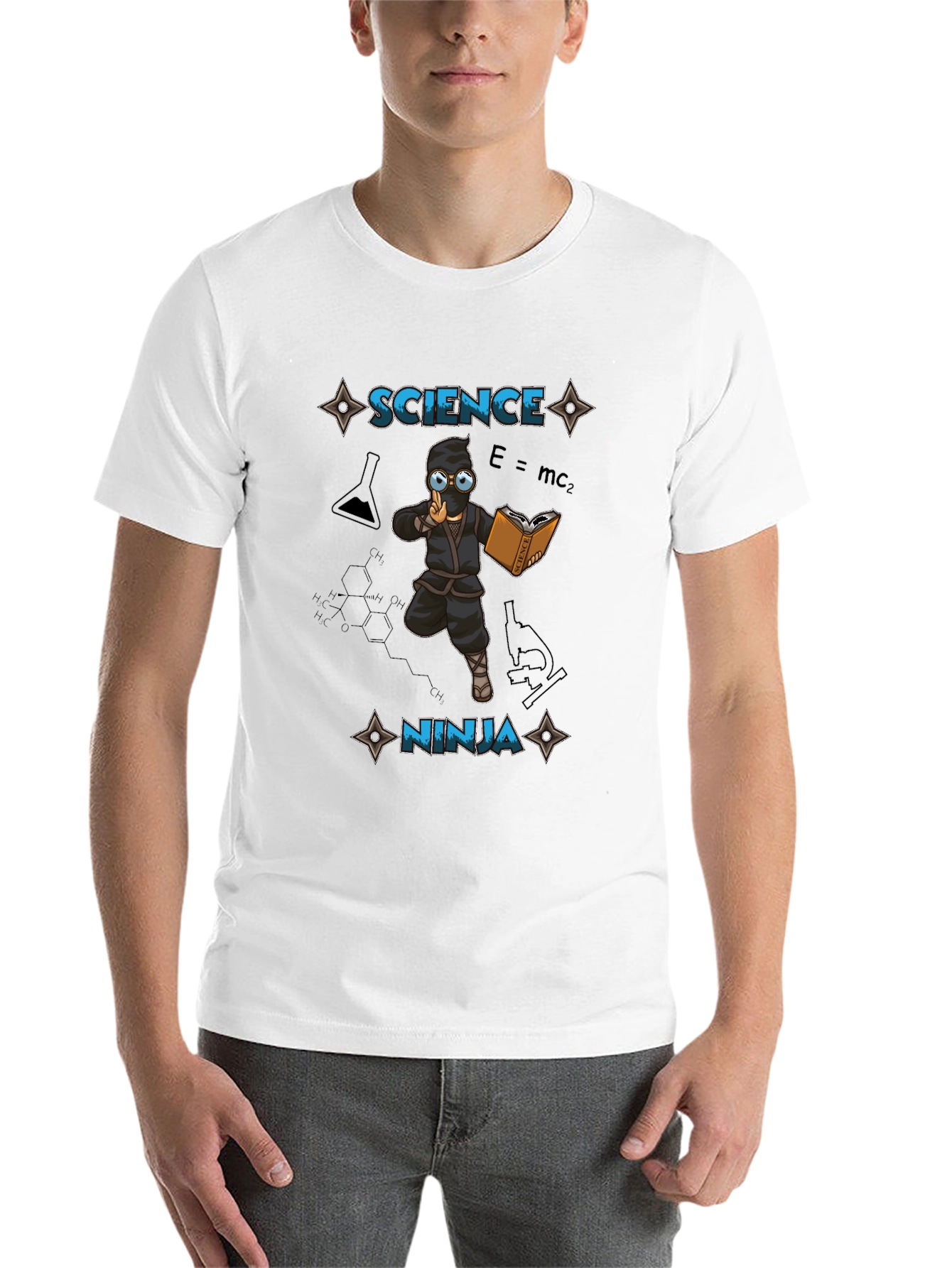 Black Science Ninja T-Shirt - Smart & Stylish! view 14