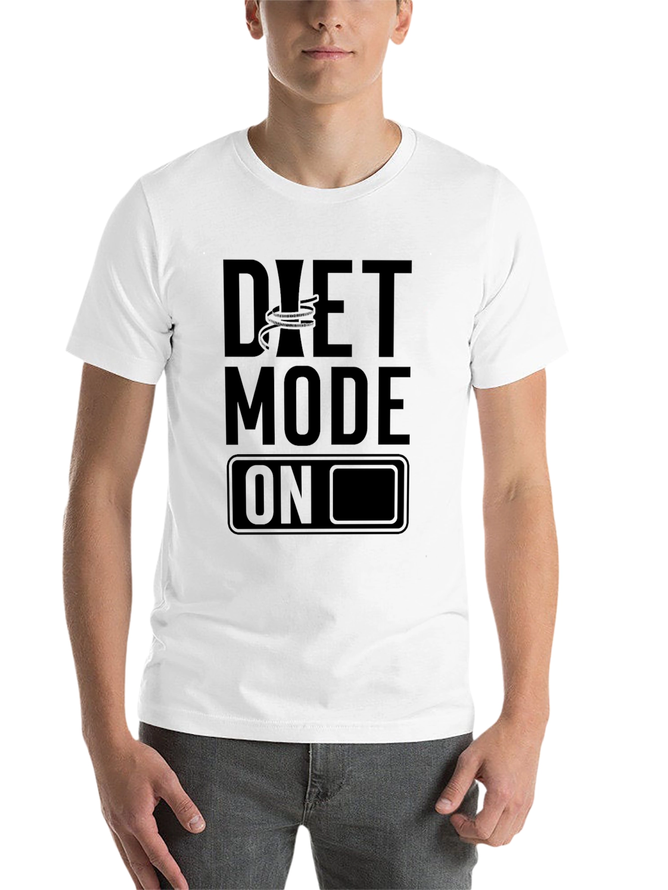 Black Diet Mode On T-Shirt view 14