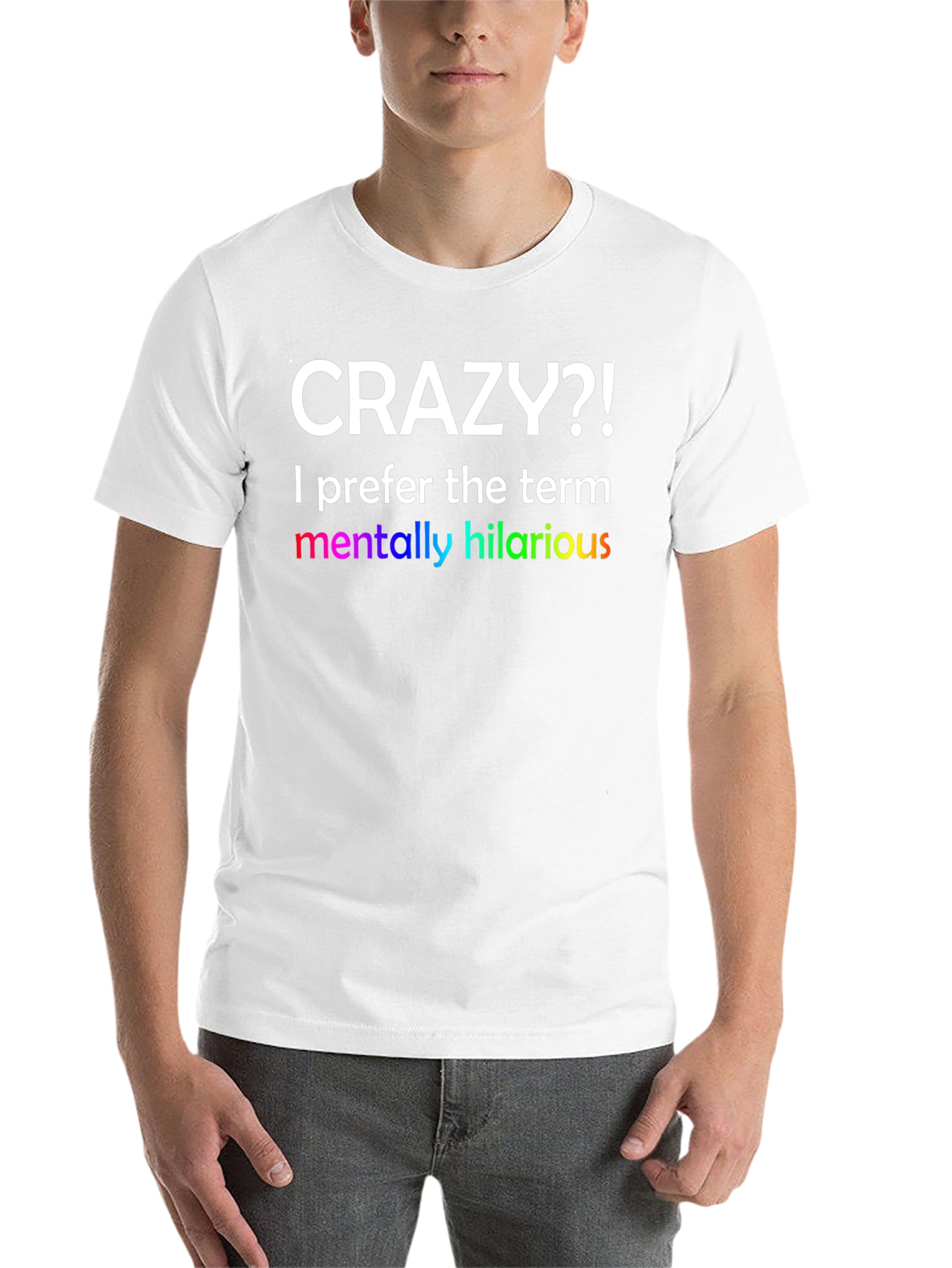 Black Crazy?! Hilarious Graphic Tee view 14