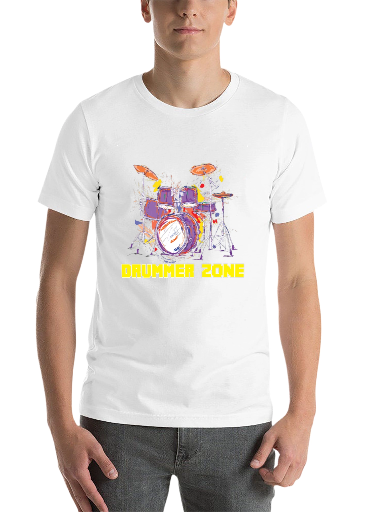 Black Drummer Zone Black Tee Shirt view 14