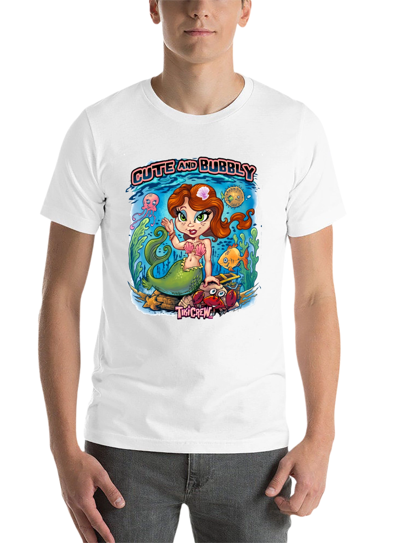 Cute and Bubbly Mermaid Graphic Tee - 14