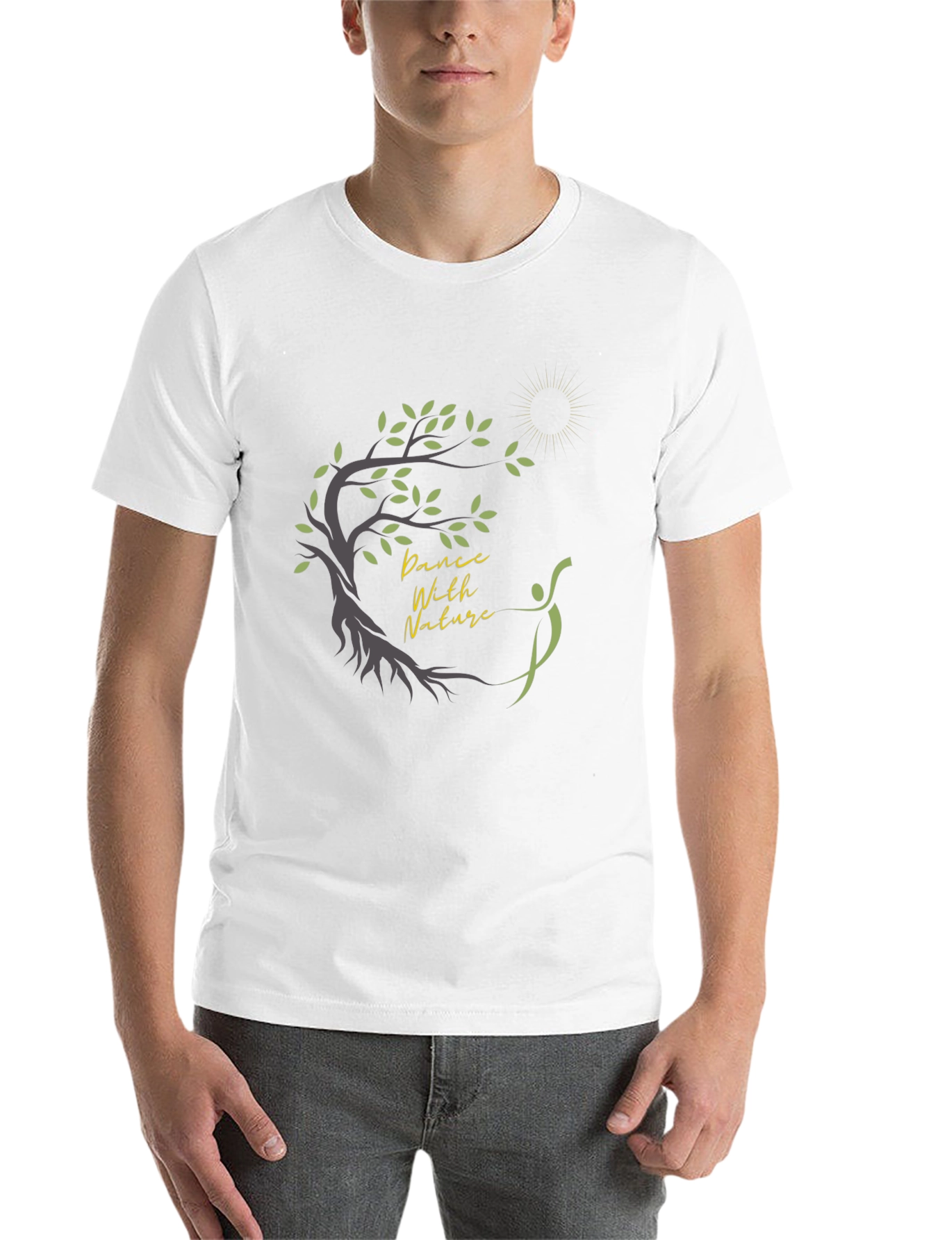 Black Dance with Nature Graphic T-Shirt view 14