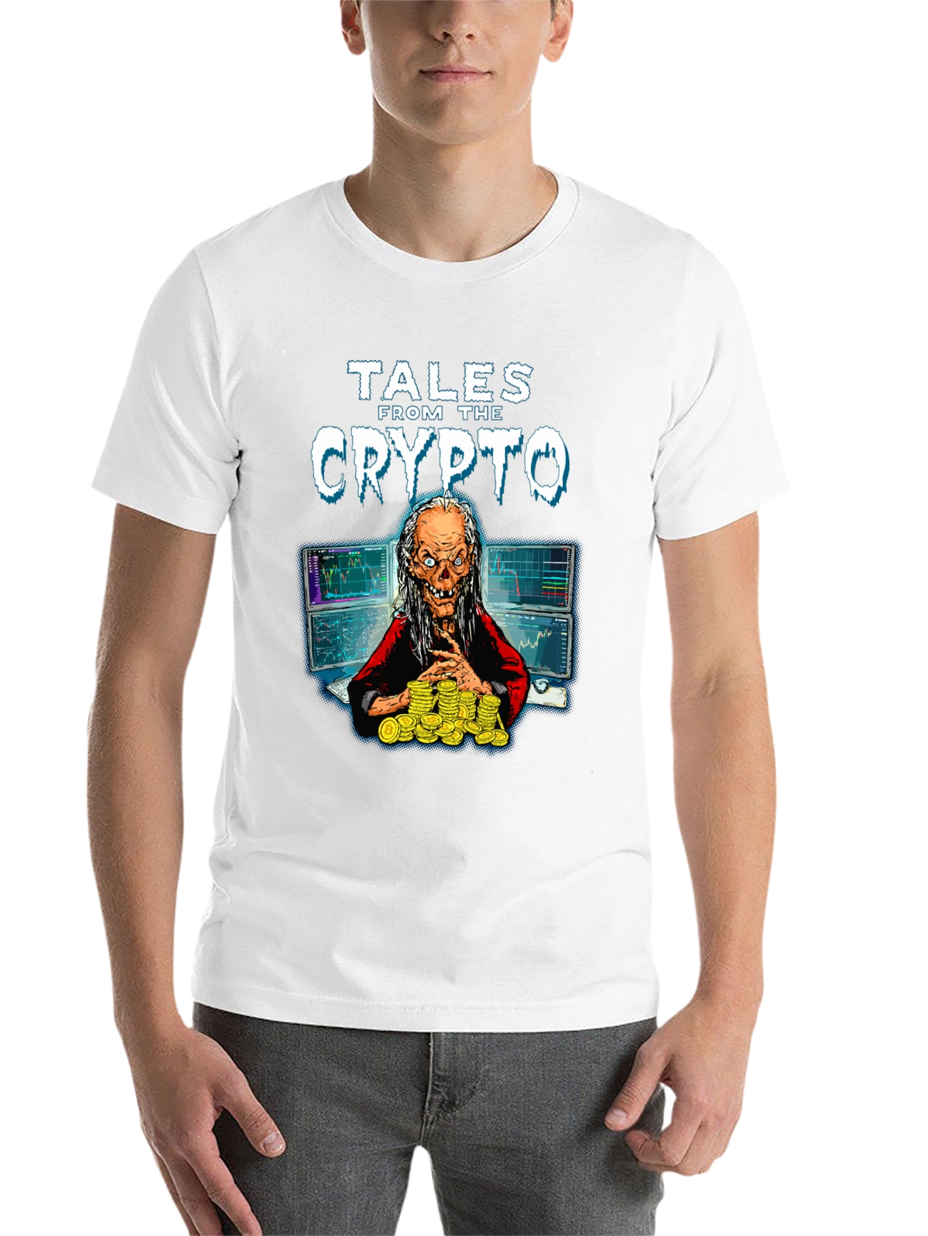 Black Tales From The Crypto Graphic T-Shirt view 14
