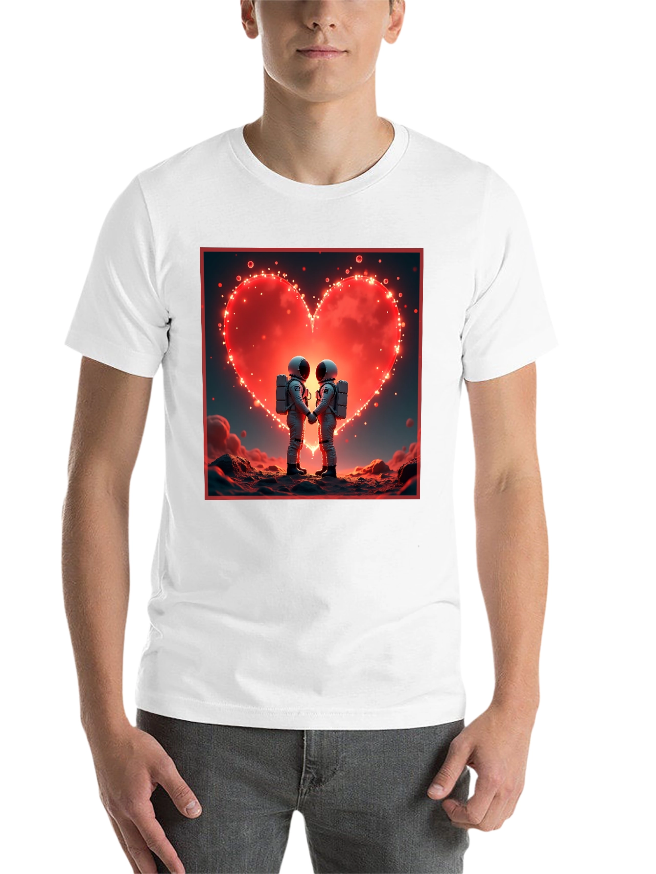 Astronaut Love T-Shirt, Space Romance Tee - 14