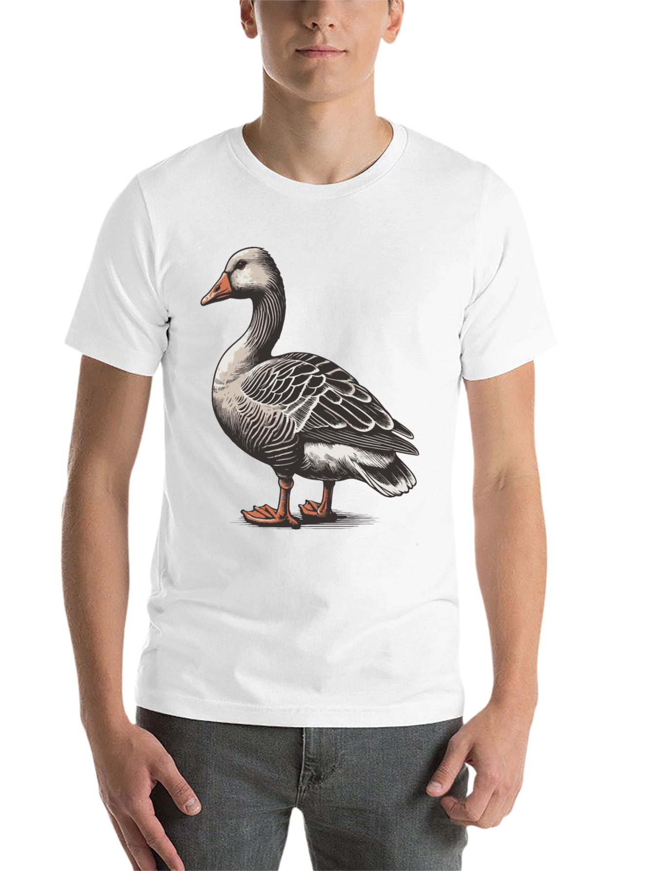 Black Goose Graphic T-Shirt - Black Casual Tee view 14