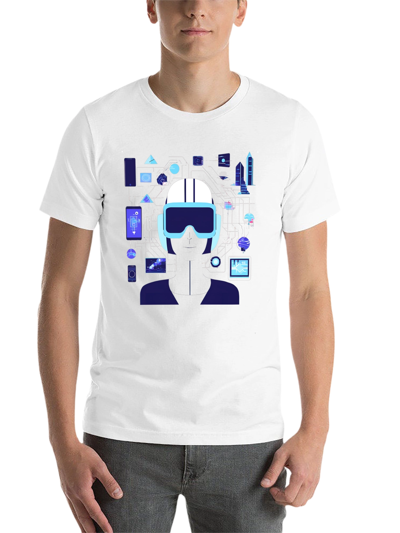 Black Tech Vision T-Shirt: Future is Now view 14