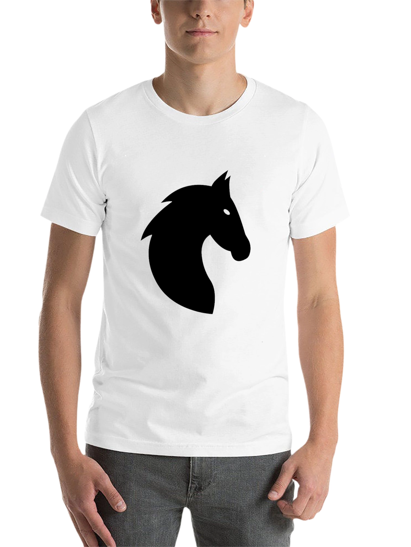 Black Black Horse Silhouette Tee - Stylish and Comfortable view 14