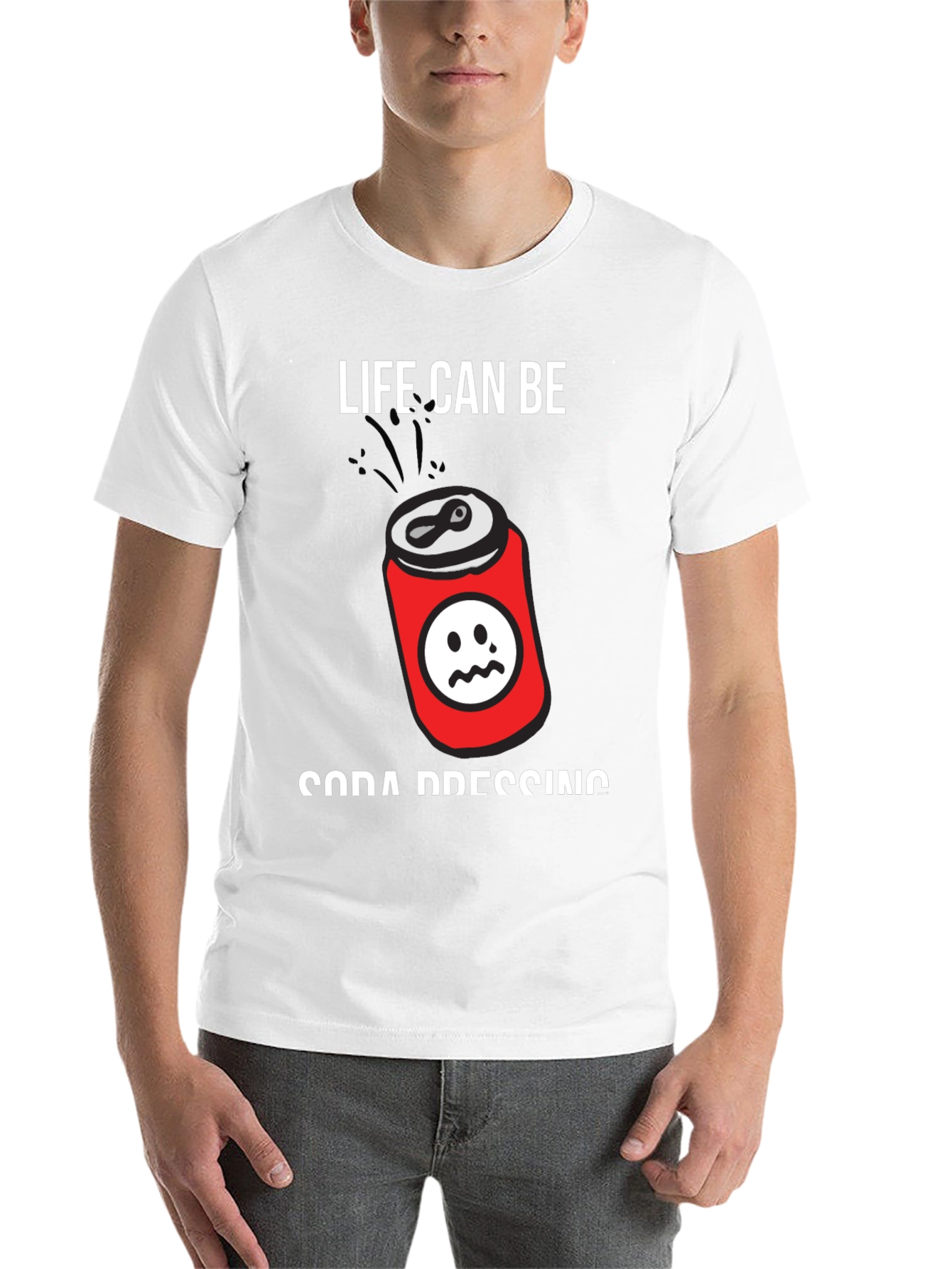 Black Life Can Be Soda Pressing Black T-Shirt view 14