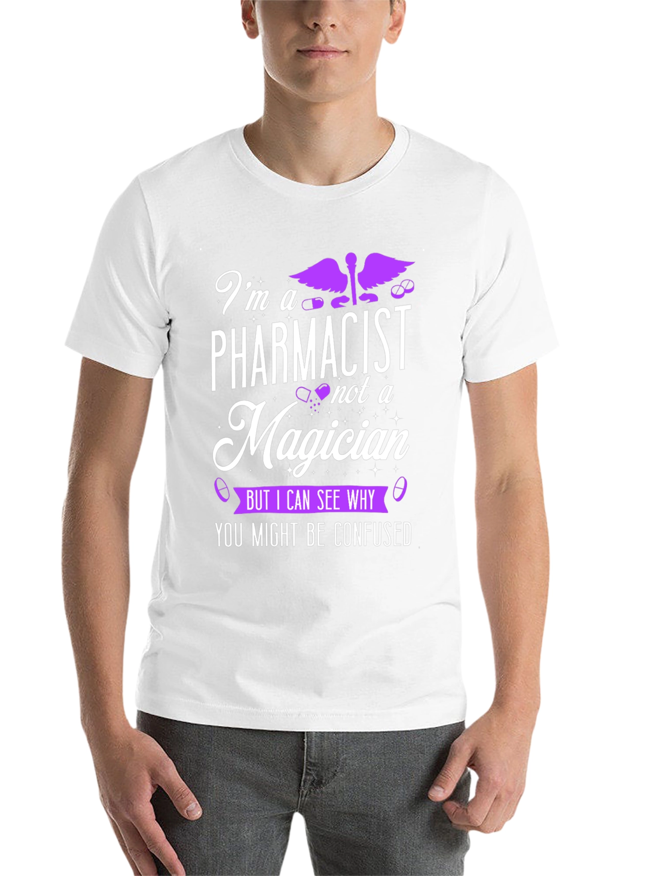 Black Pharmacist Magician Funny T-Shirt view 14
