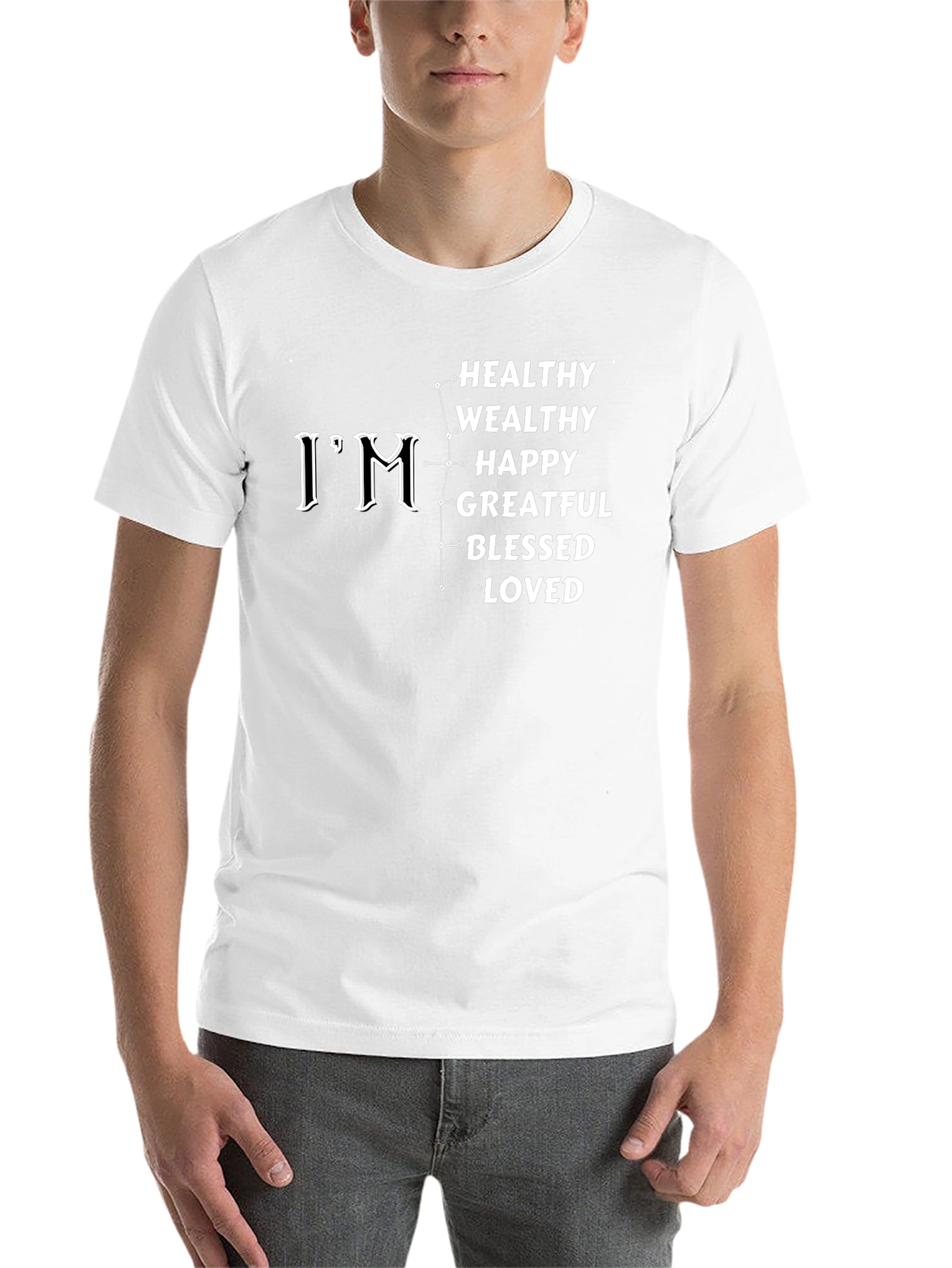 I'm Healthy Wealthy Happy Grateful Blessed Loved T-Shirt - 14