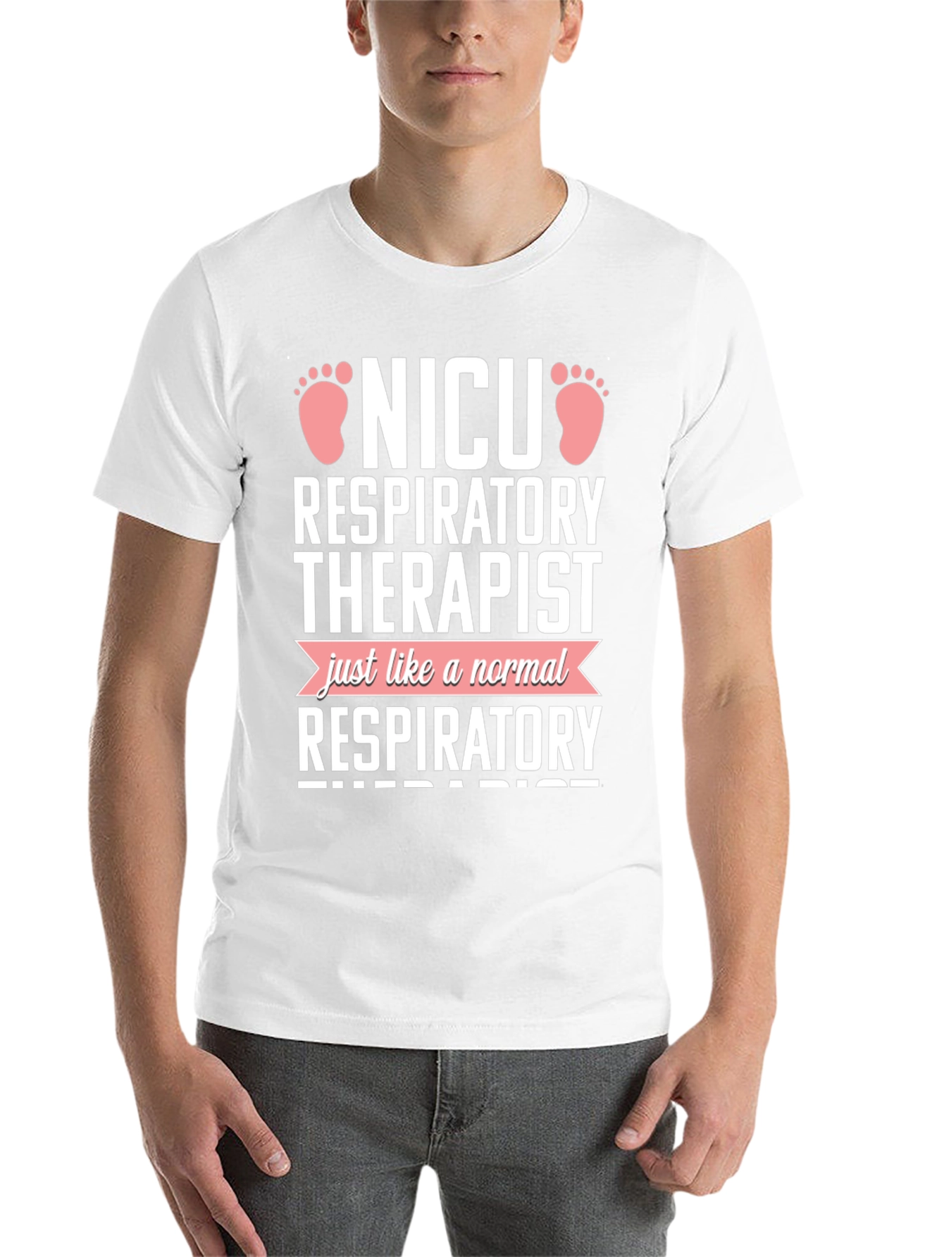 Black NICU Respiratory Therapist Novelty T-Shirt view 14