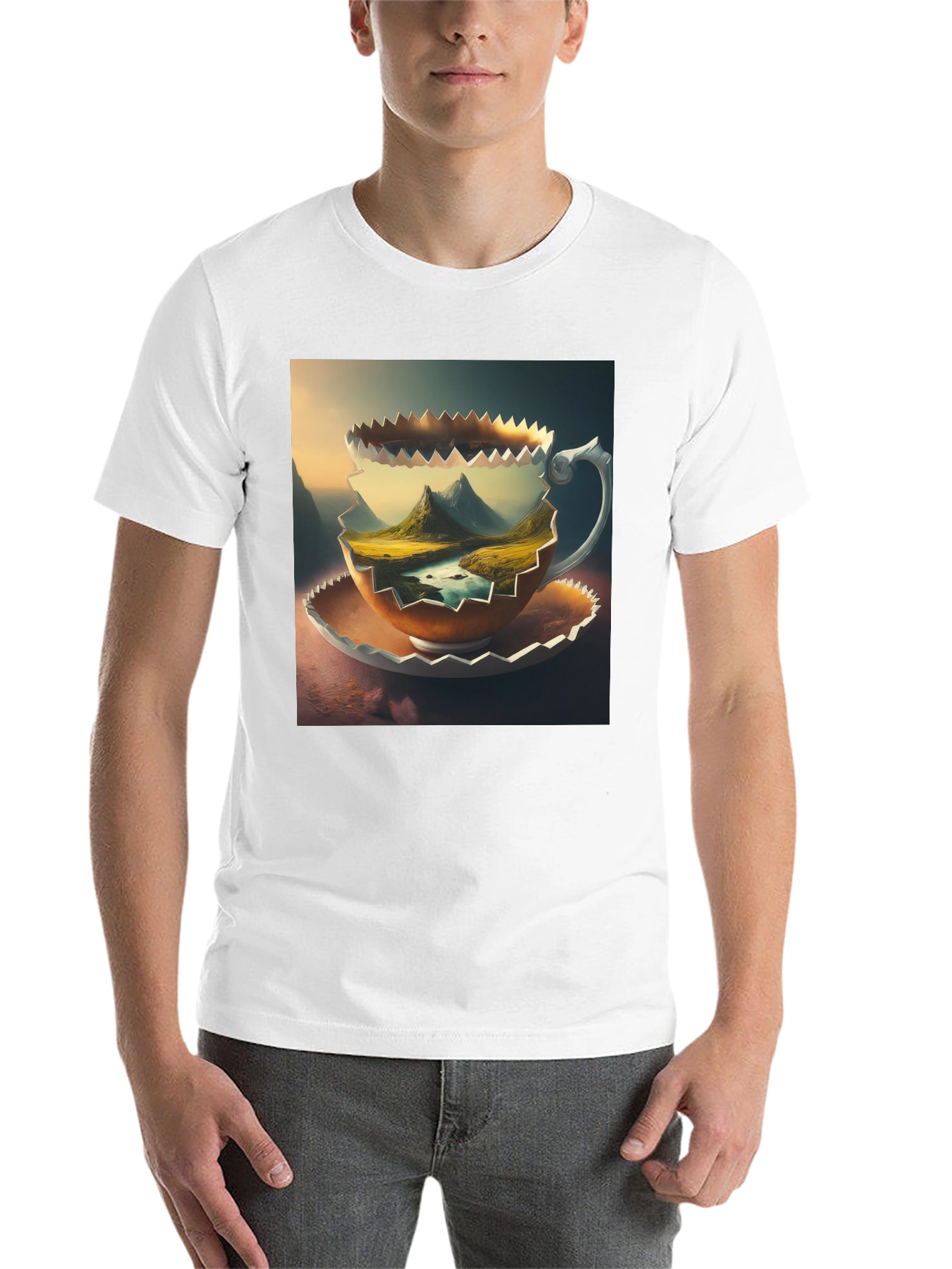 Black Mountain View Coffee Cup T-Shirt view 14