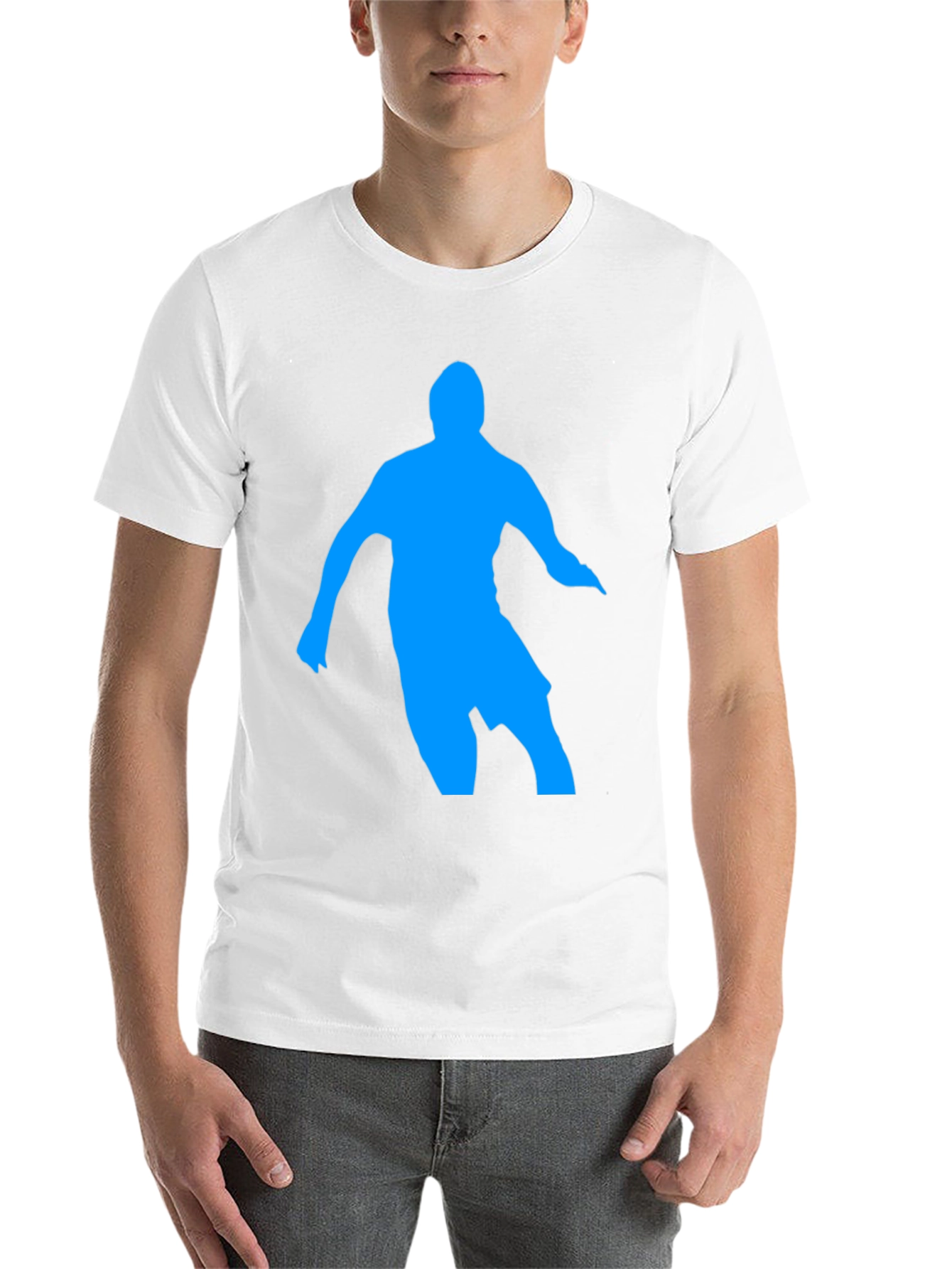 Black Blue Silhouette Graphic Black T-Shirt view 14