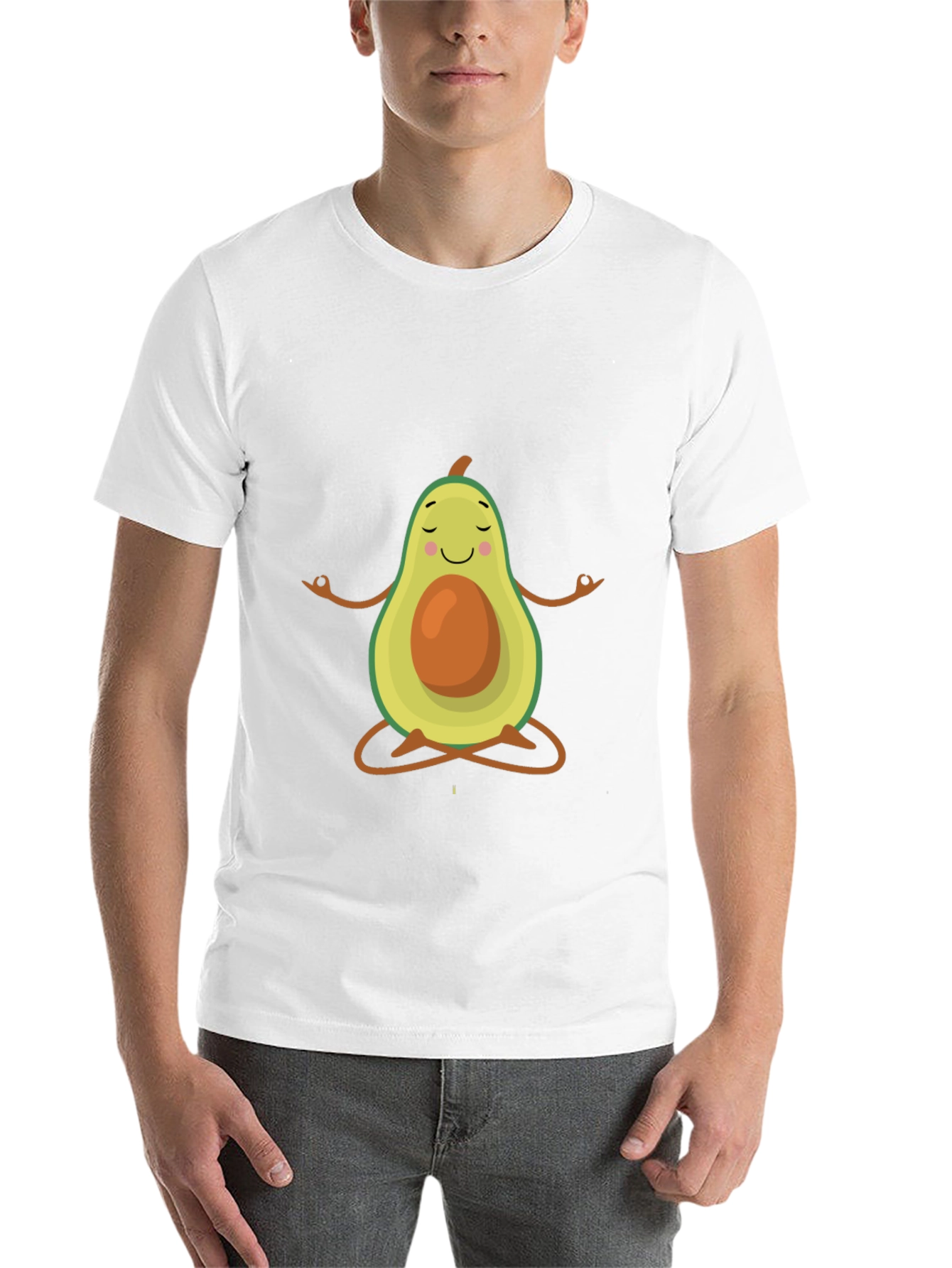 Black Zen Avocado T-Shirt - Funny Yoga Tee view 14