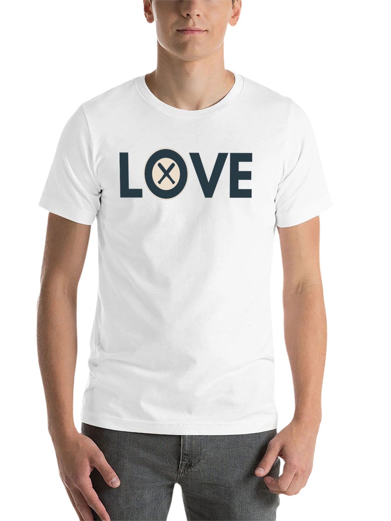 Black LOVE X Symbol Graphic T-Shirt view 14