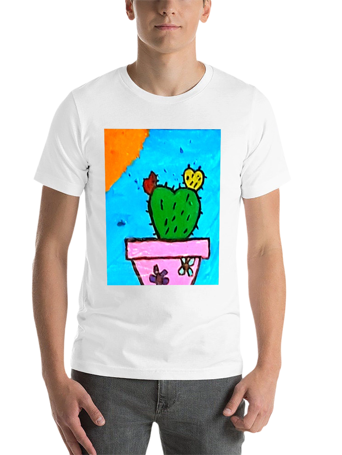 Black Quirky Cactus Graphic T-Shirt view 14