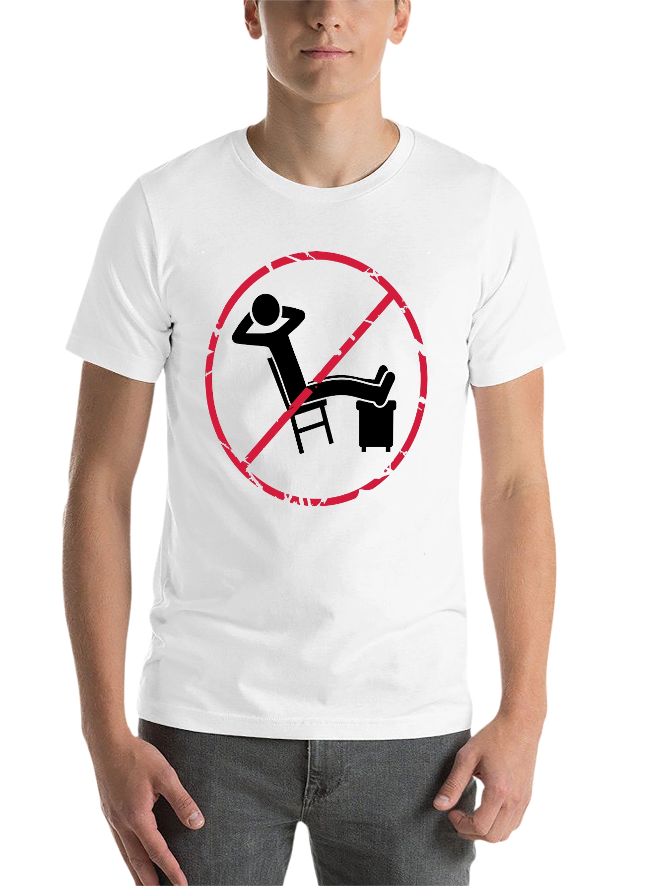 Black No Relaxing Funny Graphic T-Shirt view 14
