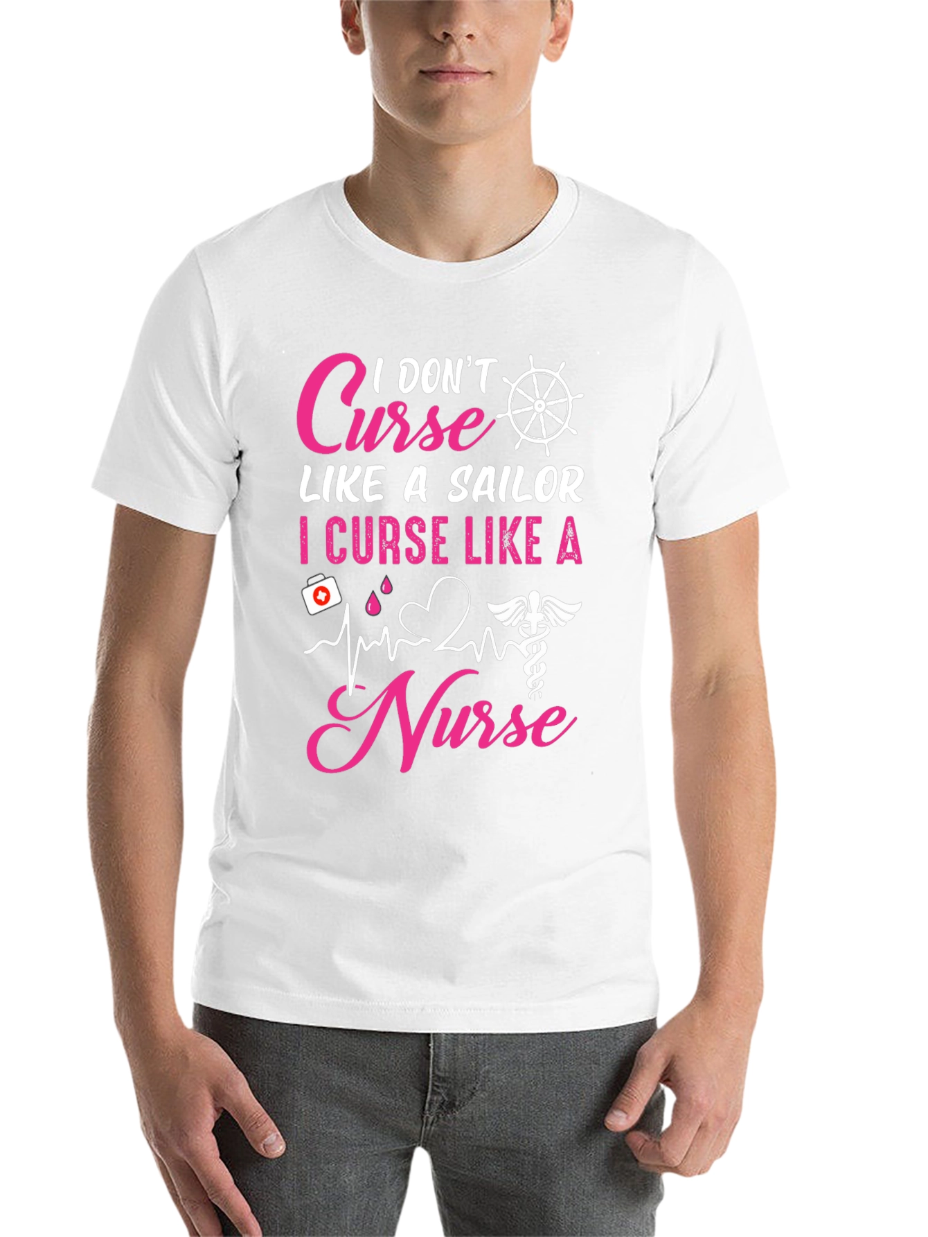 Black I Curse Like A Nurse T-Shirt view 14