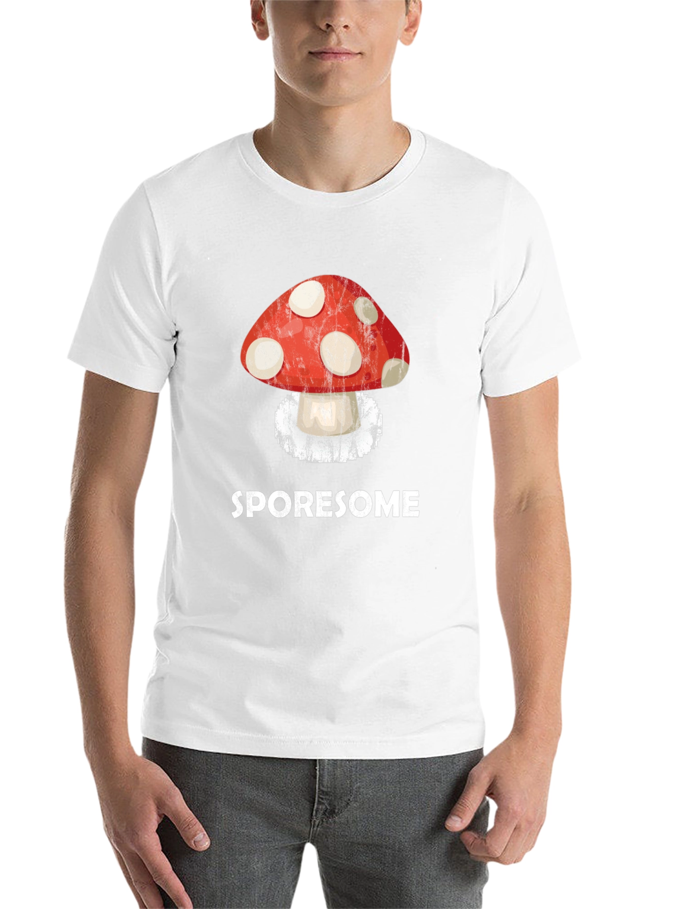 Black Sporesome Mushroom Graphic Tee view 14