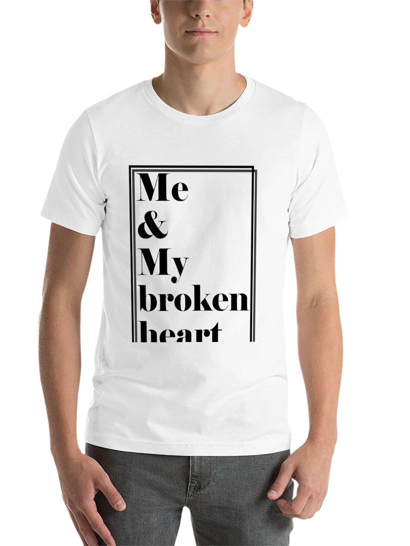 Black Me & My Broken Heart Graphic Tee - Black view 14