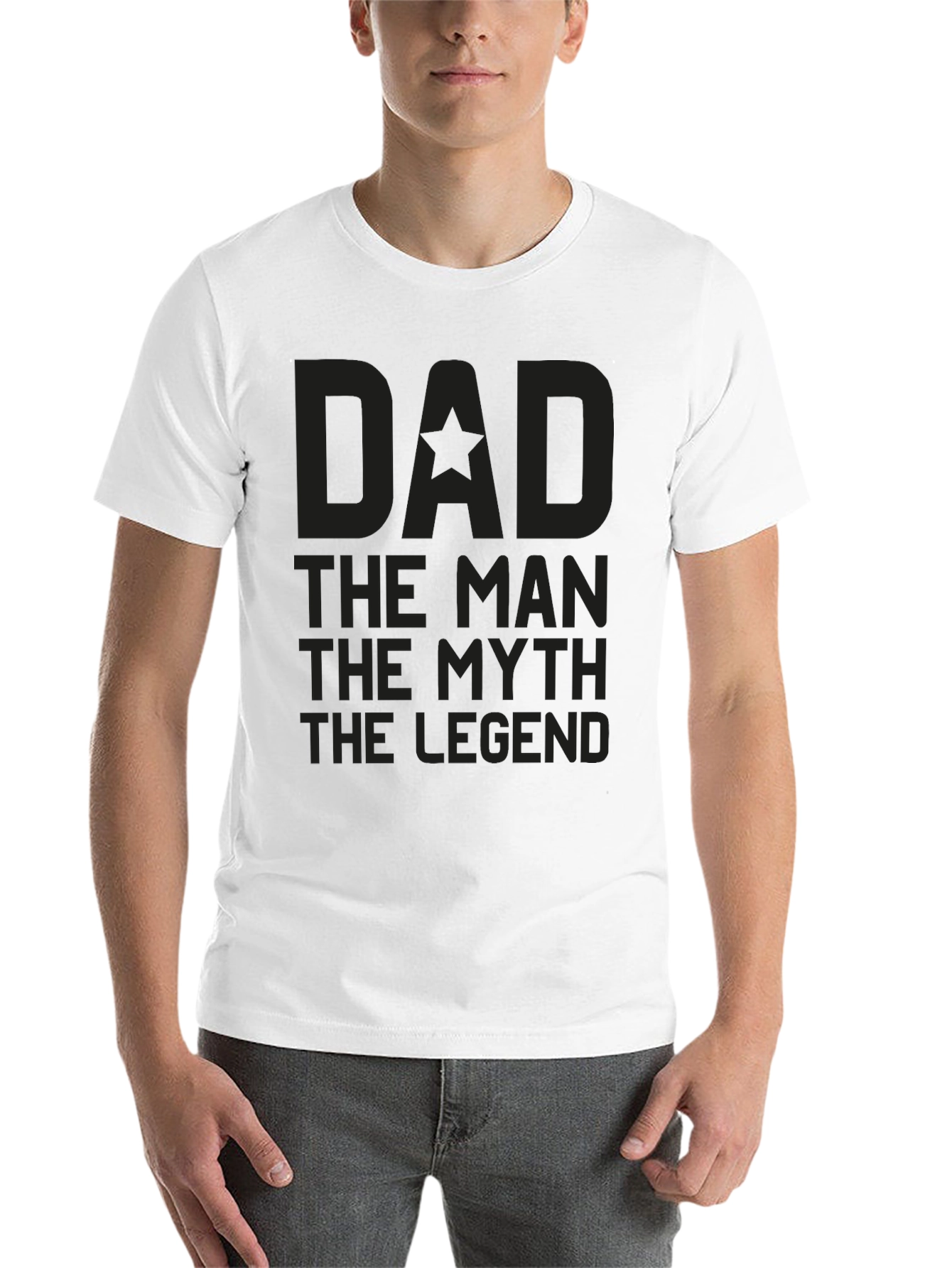 Black Dad The Man The Myth The Legend Graphic Tee view 14