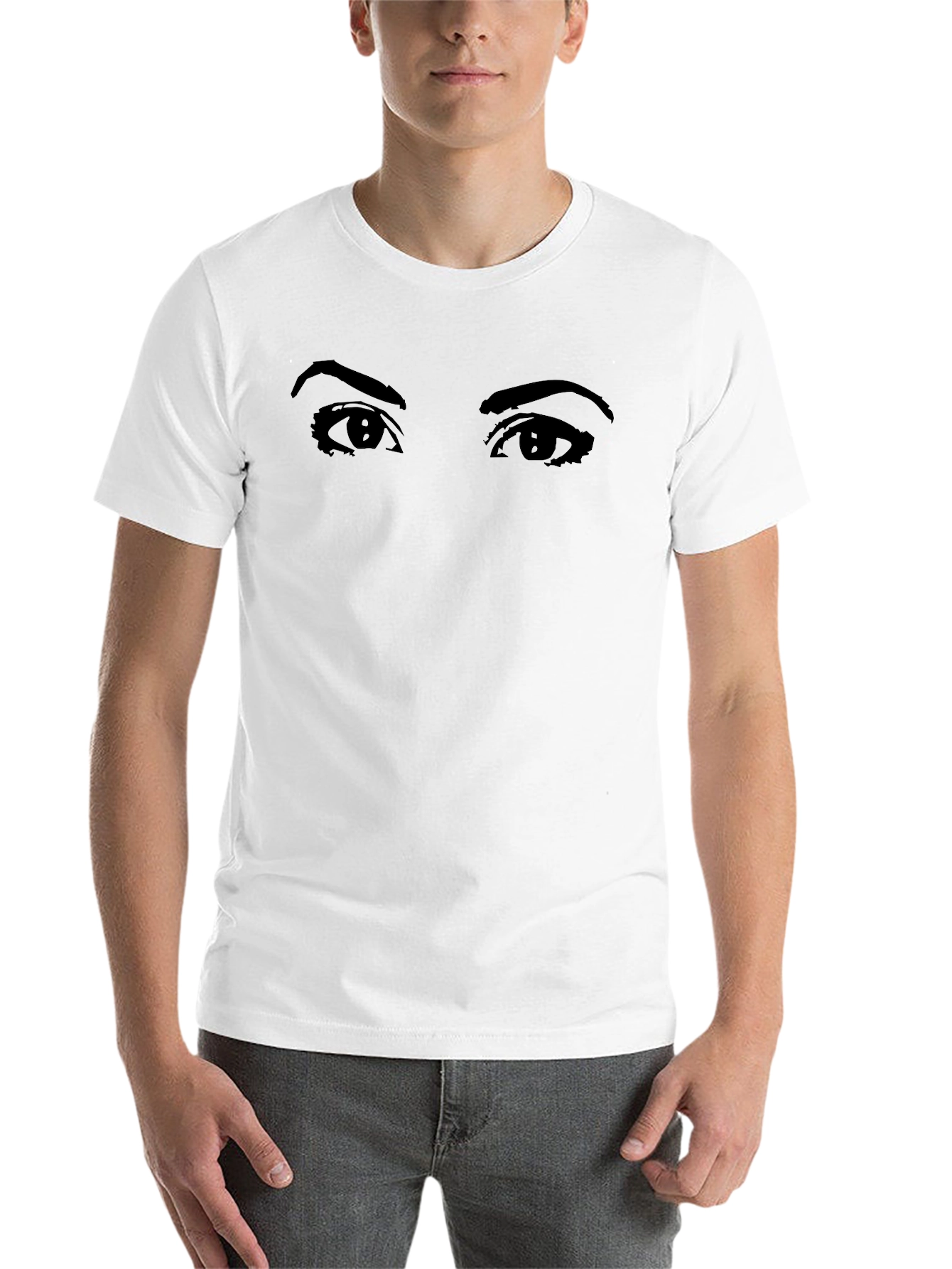 Black Eyes Graphic Black T-Shirt view 14