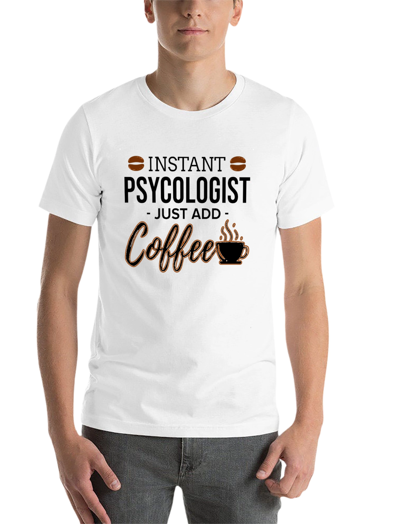 Black Instant Psychologist - Coffee T-Shirt view 14