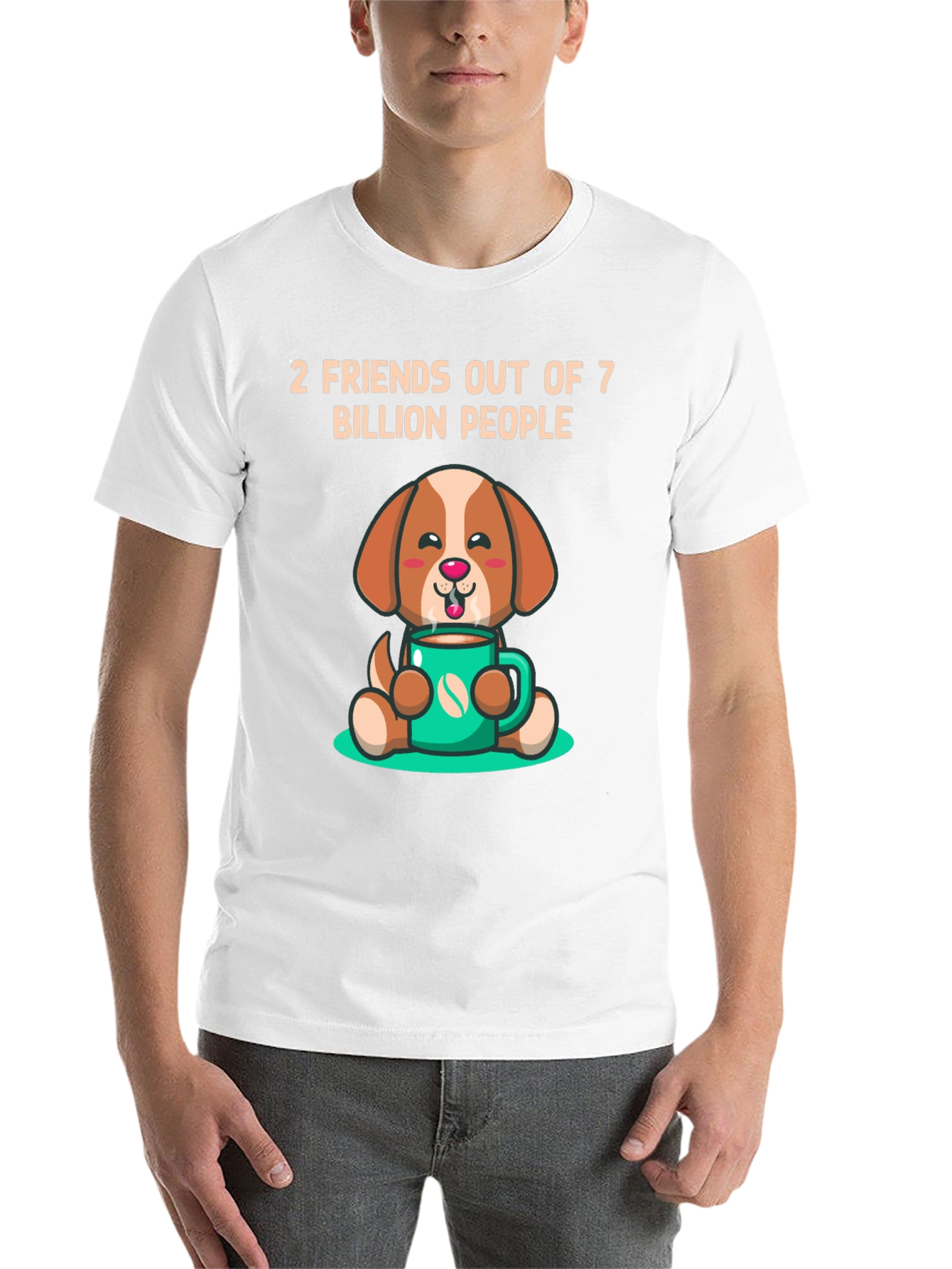 Black Dog Lover T-Shirt: 2 Friends Out of 7 Billion view 14