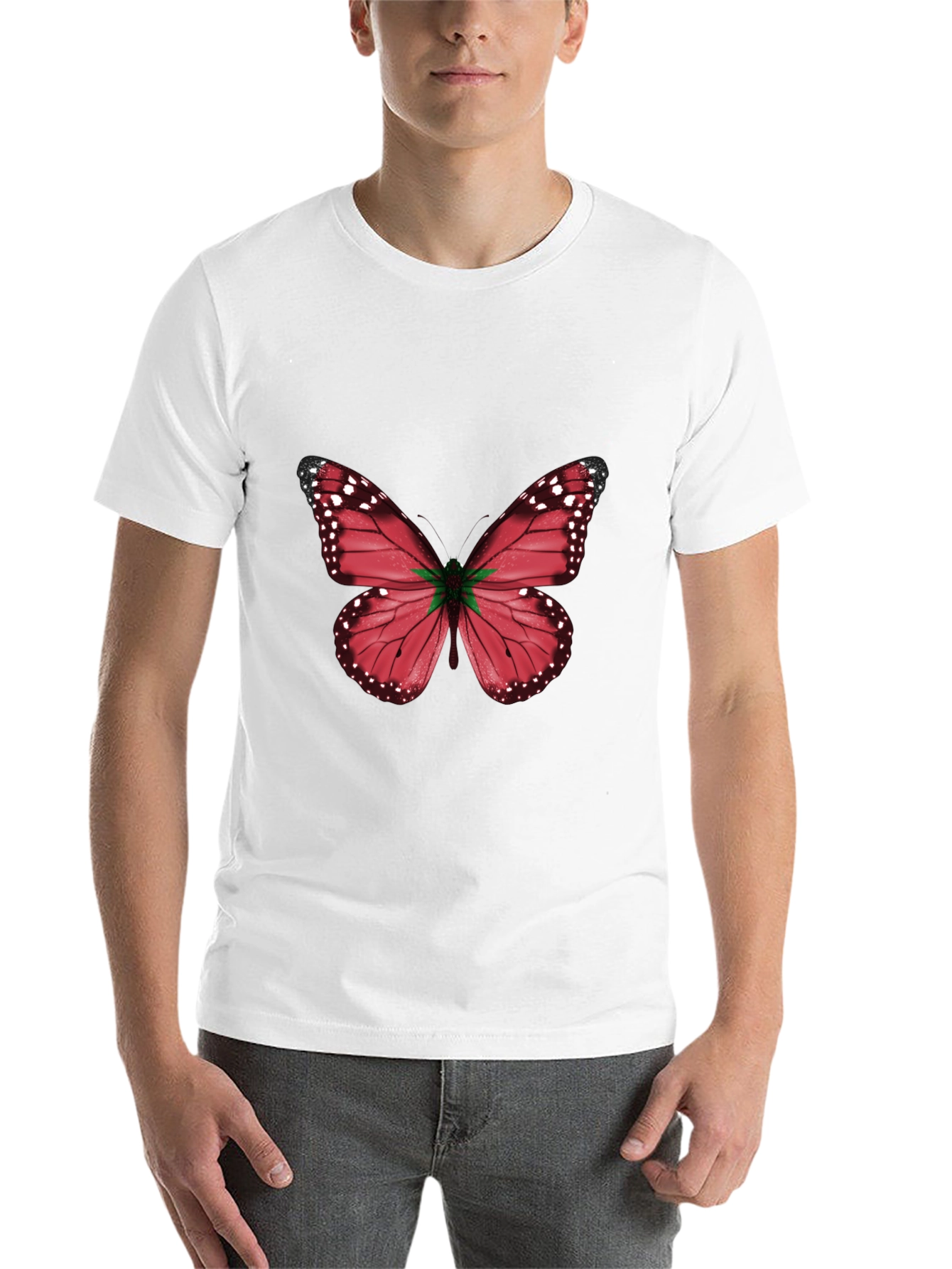 Black Butterfly Graphic Tee - Modern Casual Style view 14