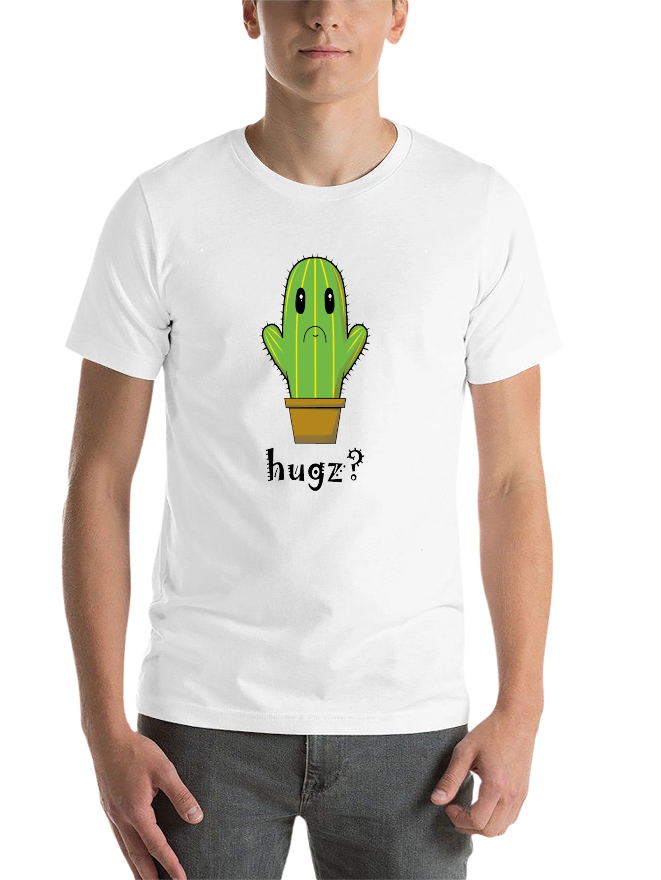Sad Cactus Hugz? Graphic T-Shirt - 14