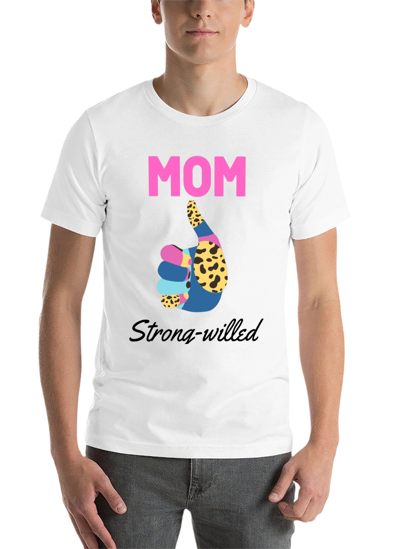 Strong-Willed Mom Graphic T-Shirt - 14
