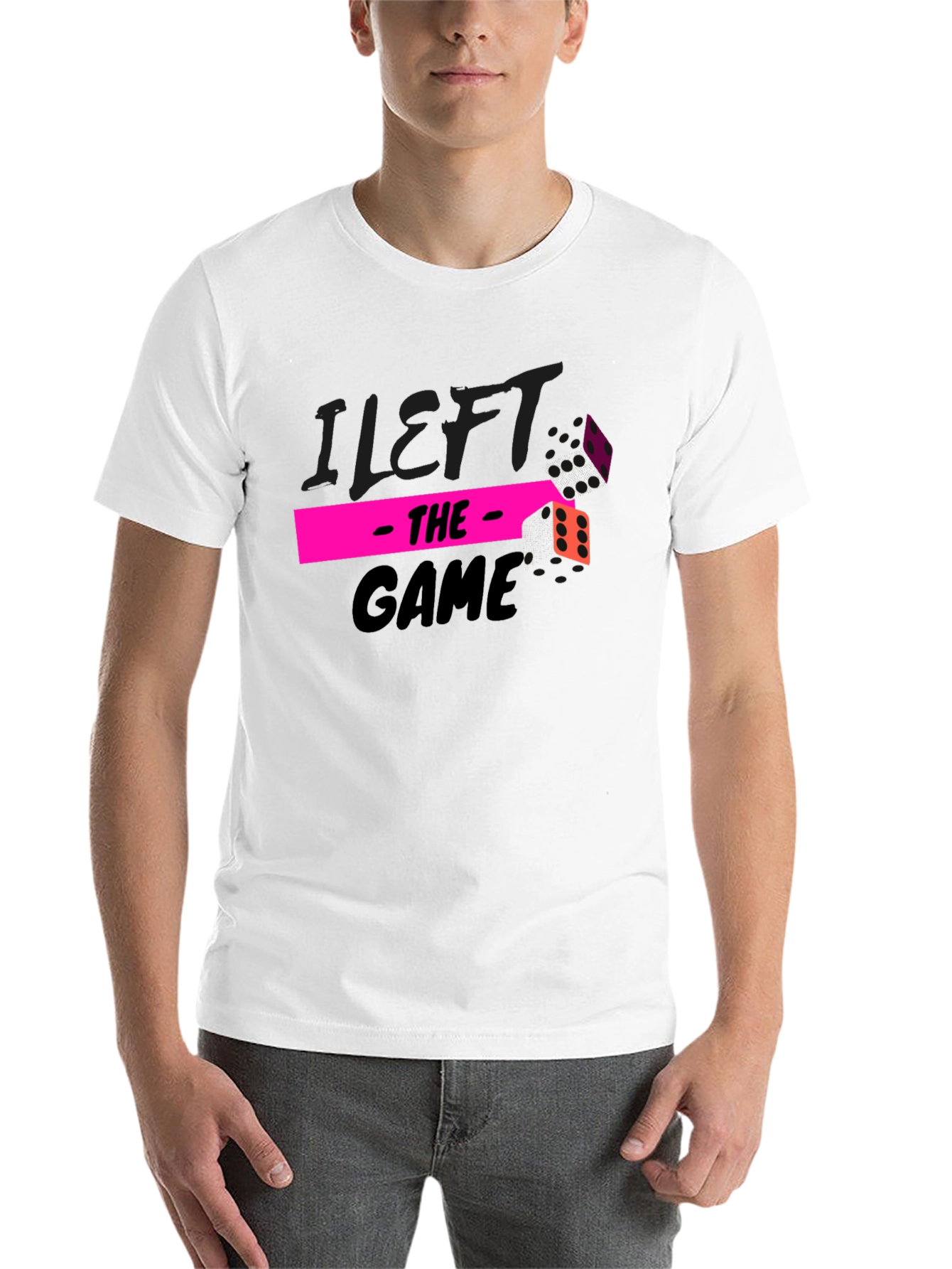 I Left The Game Graphic T-Shirt - 14