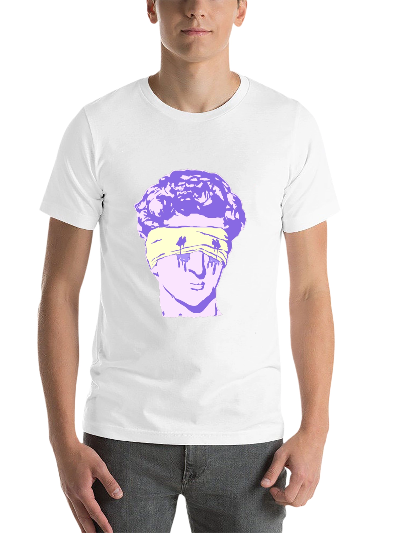 Blindfolded Statue Graphic Tee - 14