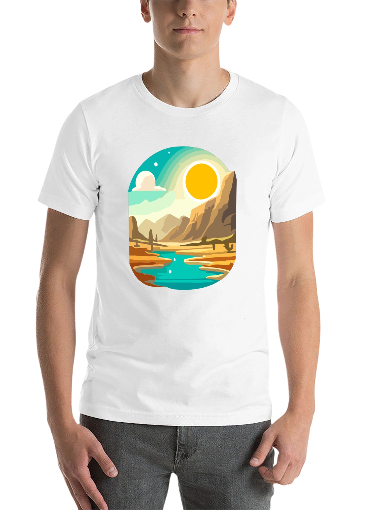 Black Desert Oasis Graphic Tee view 14