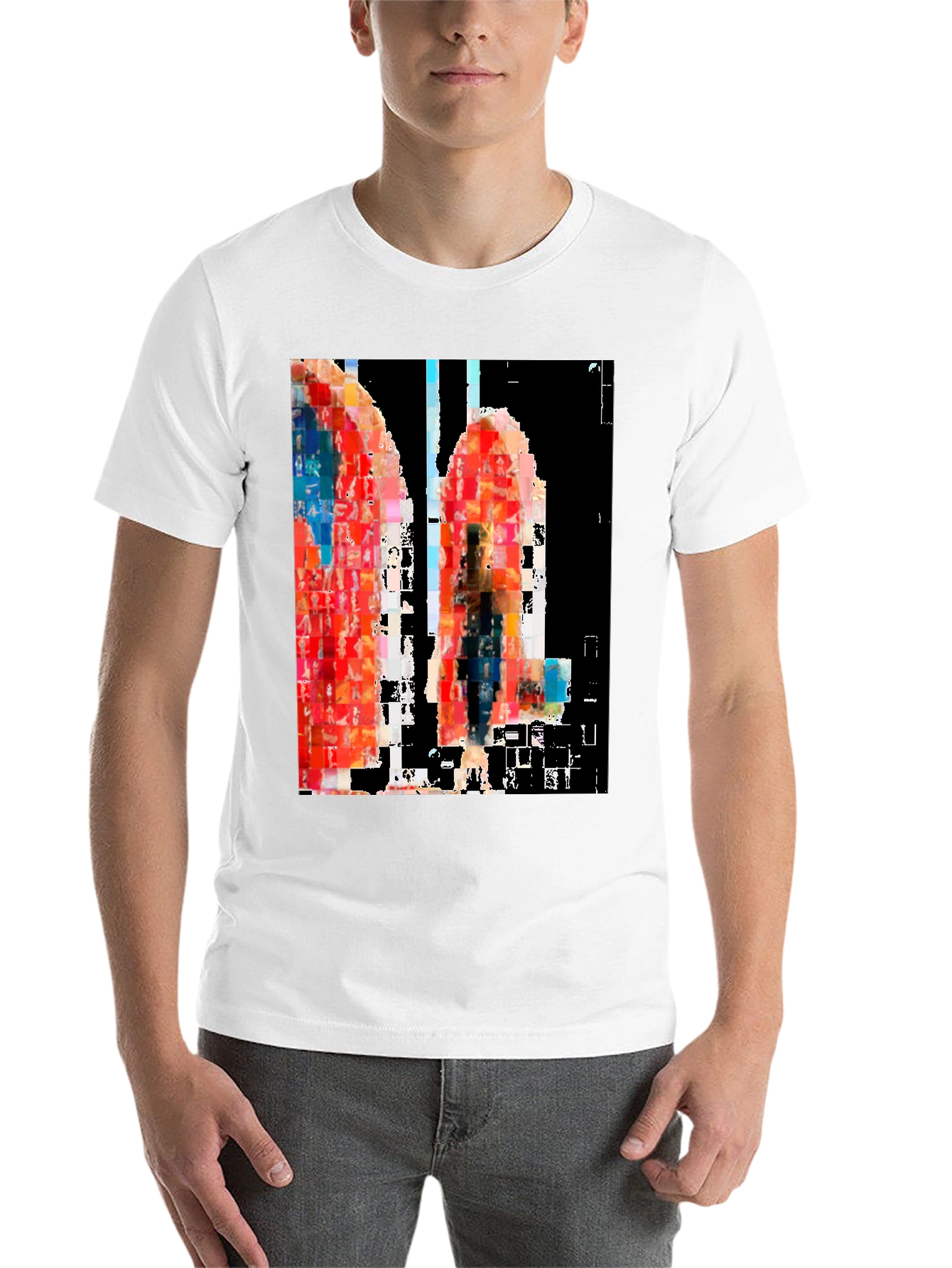Abstract Art Black T-Shirt - 14
