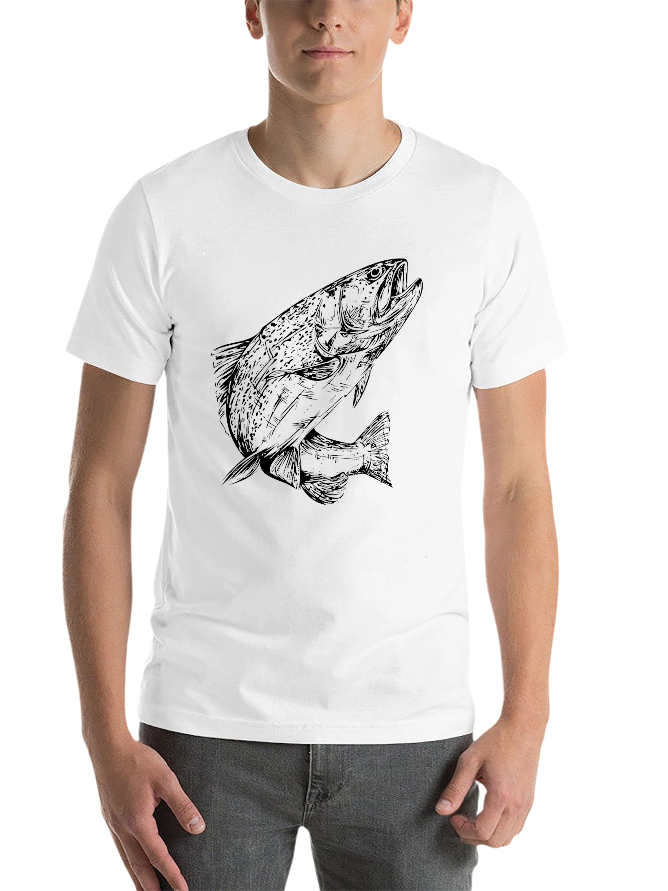 Black Black Fish Graphic Tee view 14