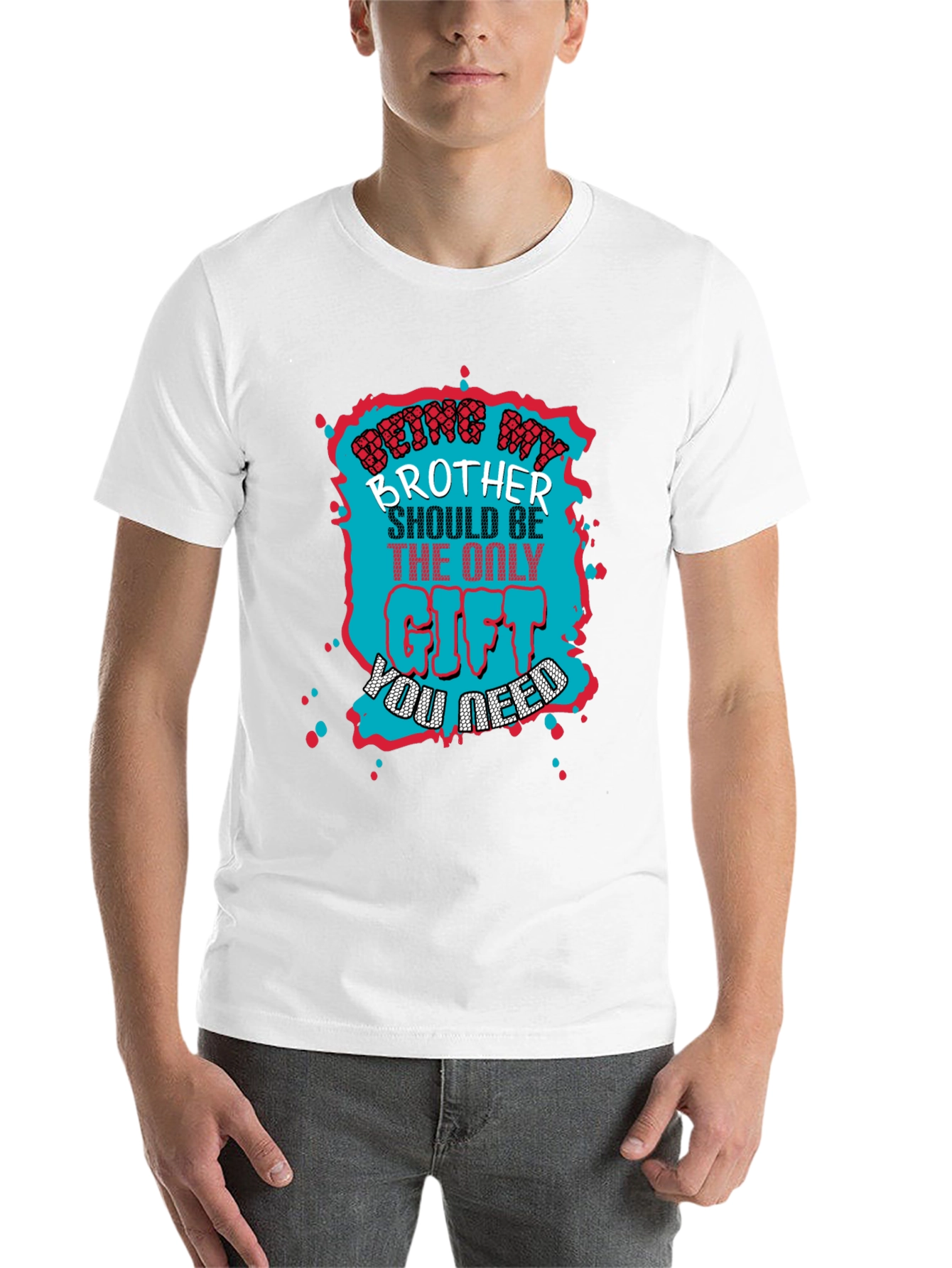 Black Being My Brother T-Shirt - Funny Gift Tee view 14