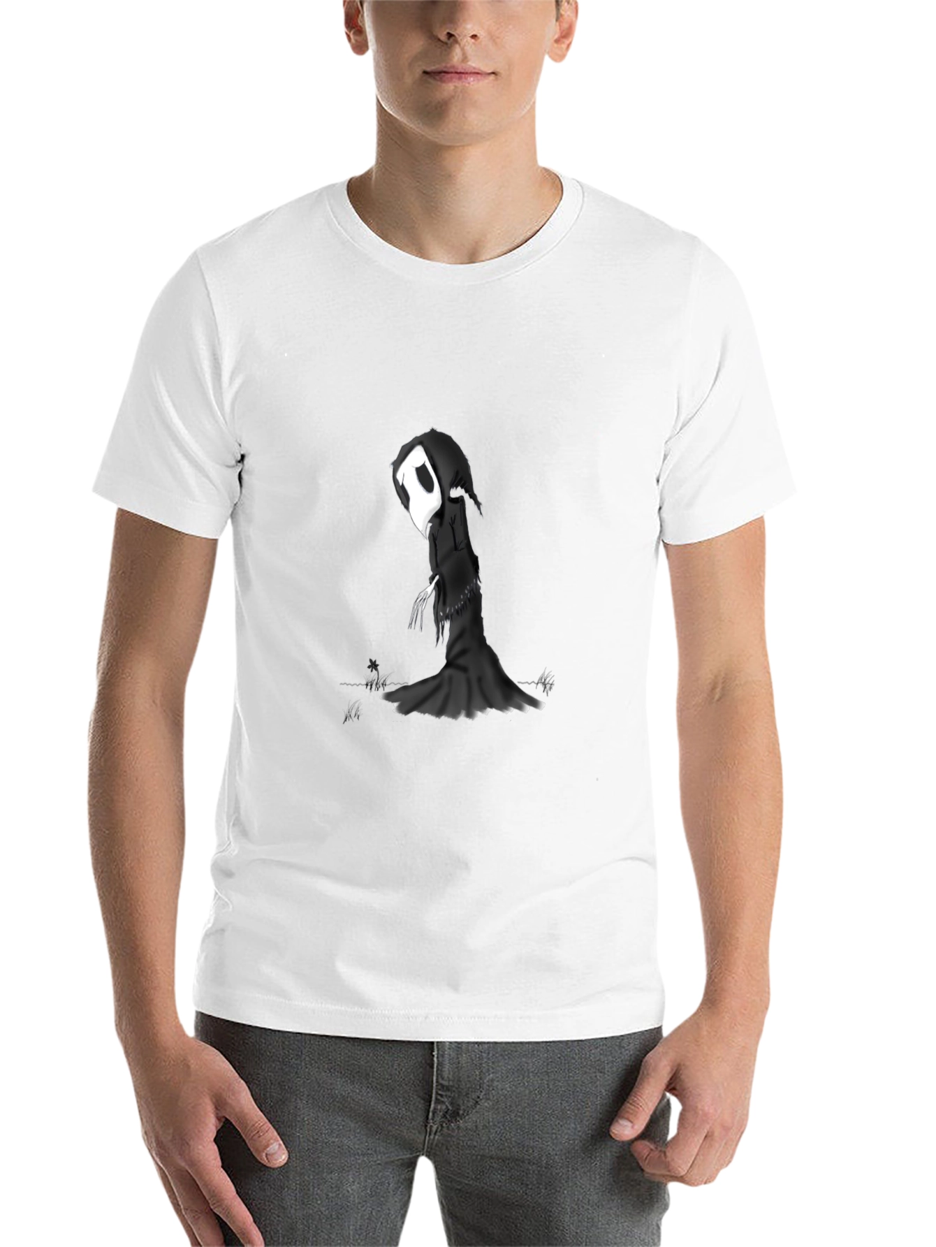 Black Grim Reaper Graphic T-Shirt - Black view 14