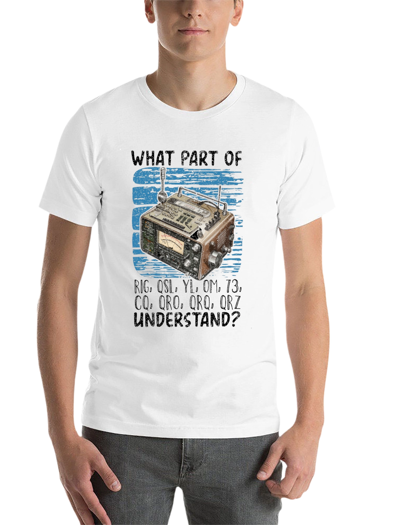 Black Ham Radio Operator T-Shirt -  What Part Don't You Understand? view 14