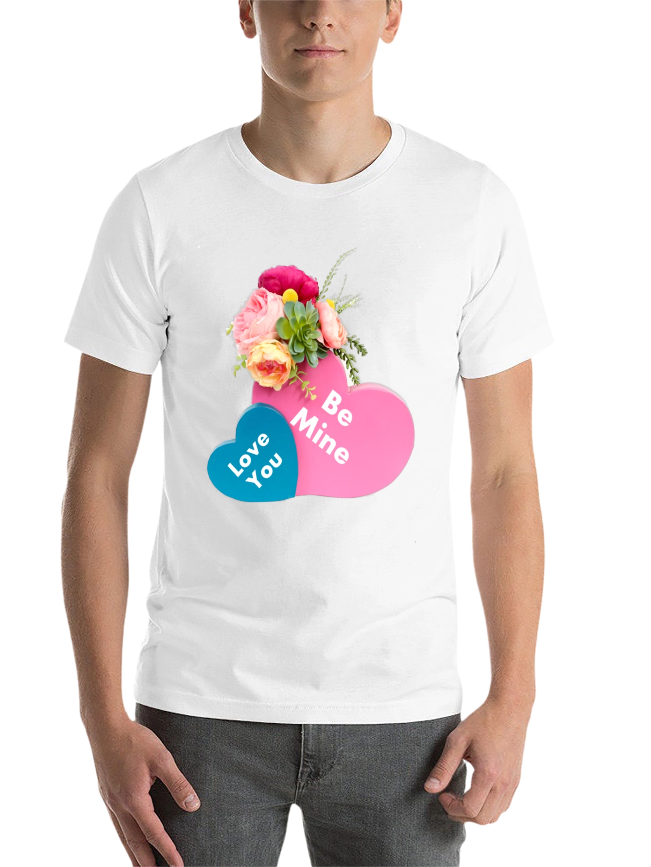 Black Love You / Be Mine Valentine's Day T-Shirt view 14