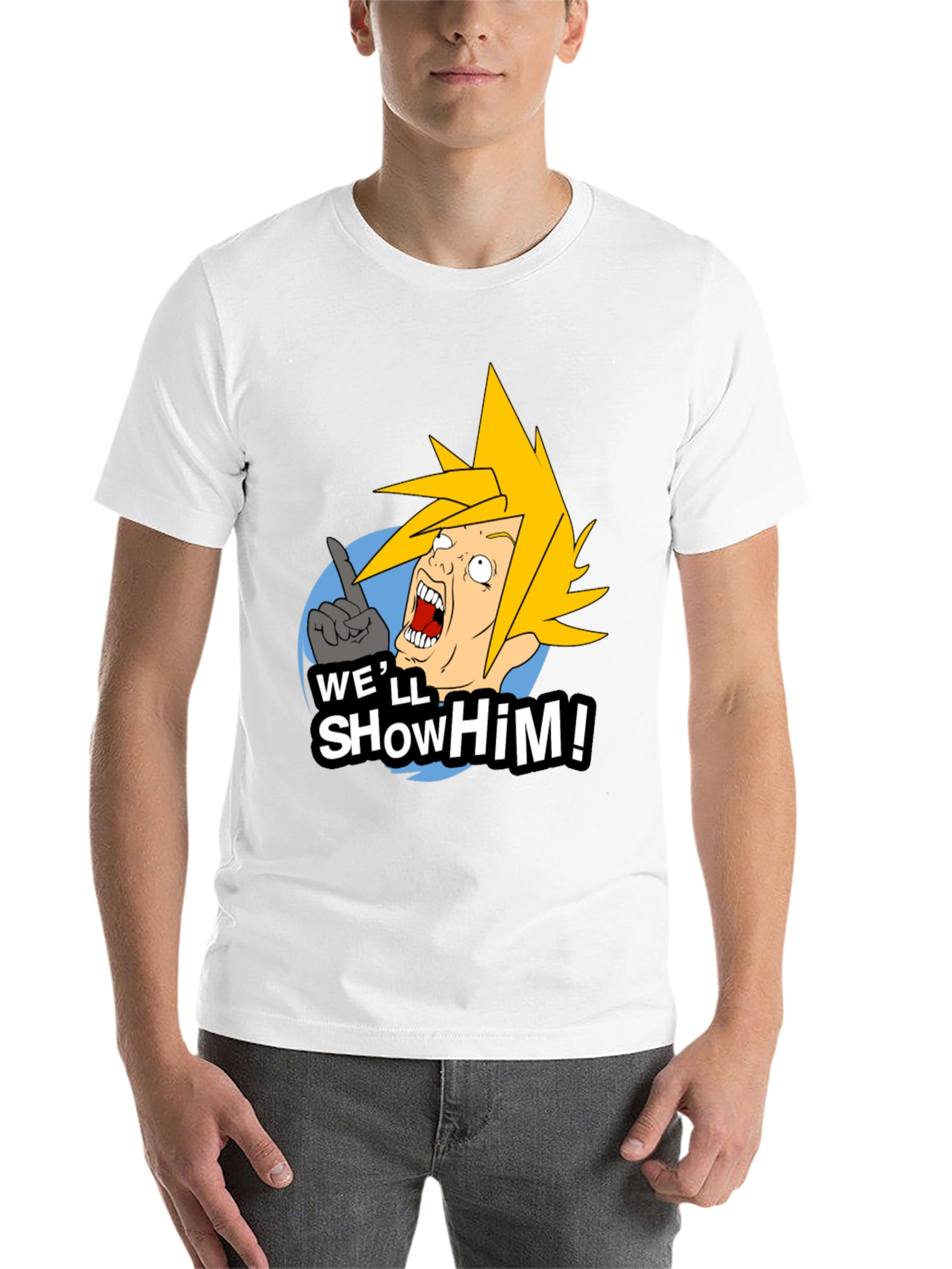 Black Funny Video Game T-Shirt - We'll Show Him! view 14