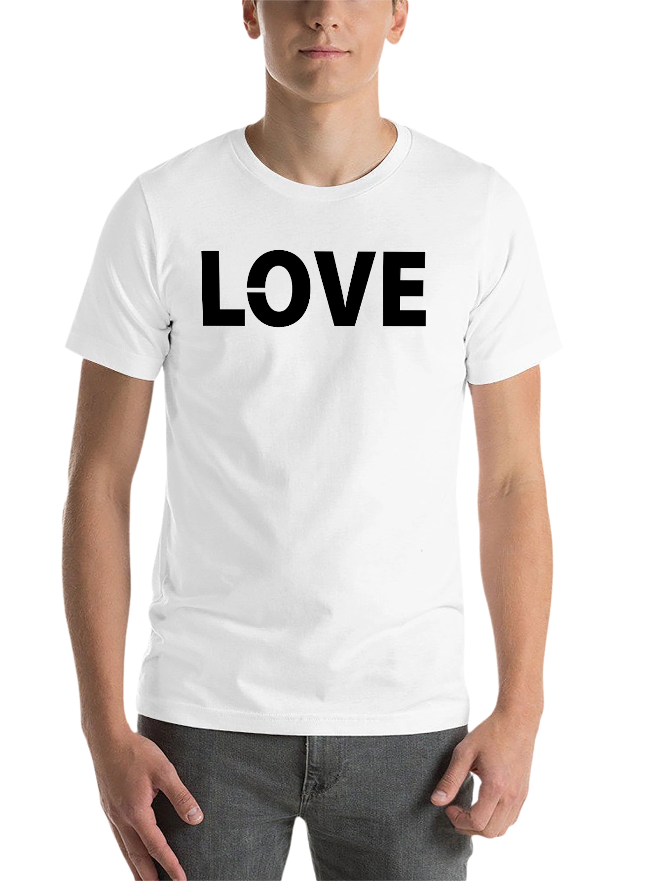 Black Love Graphic Black T-Shirt - Trendy Casual Wear view 14
