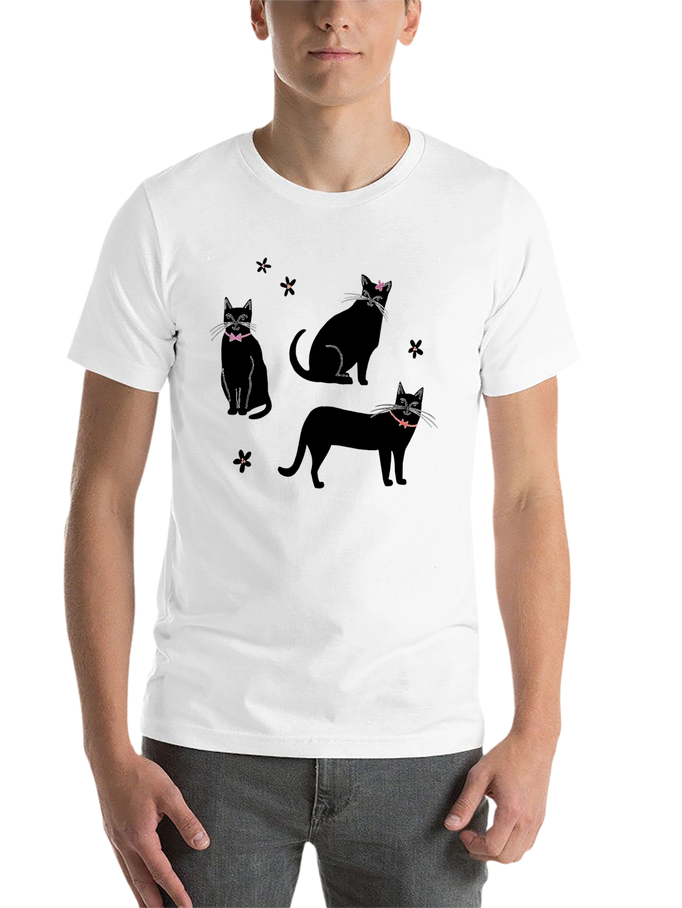 Black Black Cat T-Shirt with Bows view 14